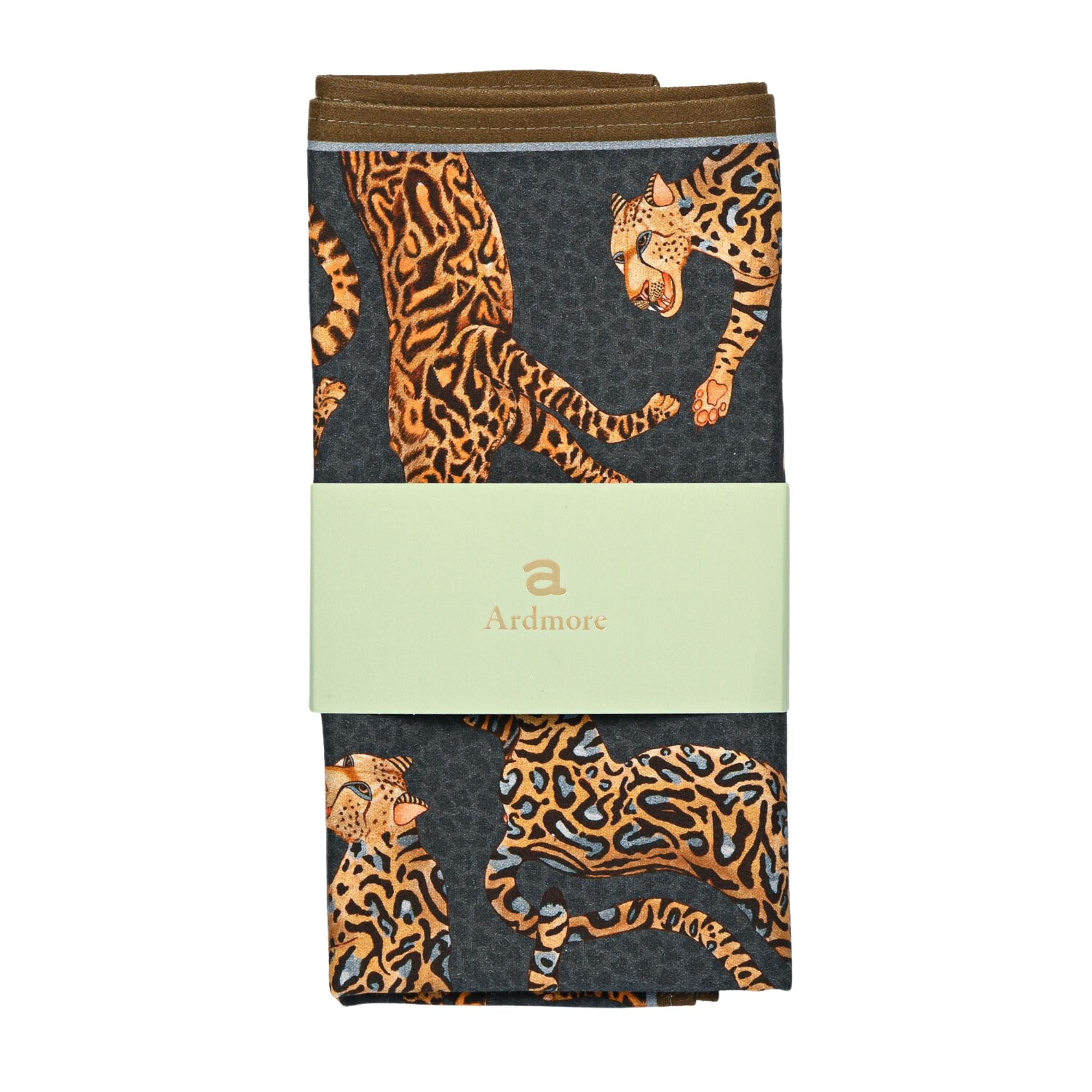 Cheetah Kings Napkins (Pair) - Night