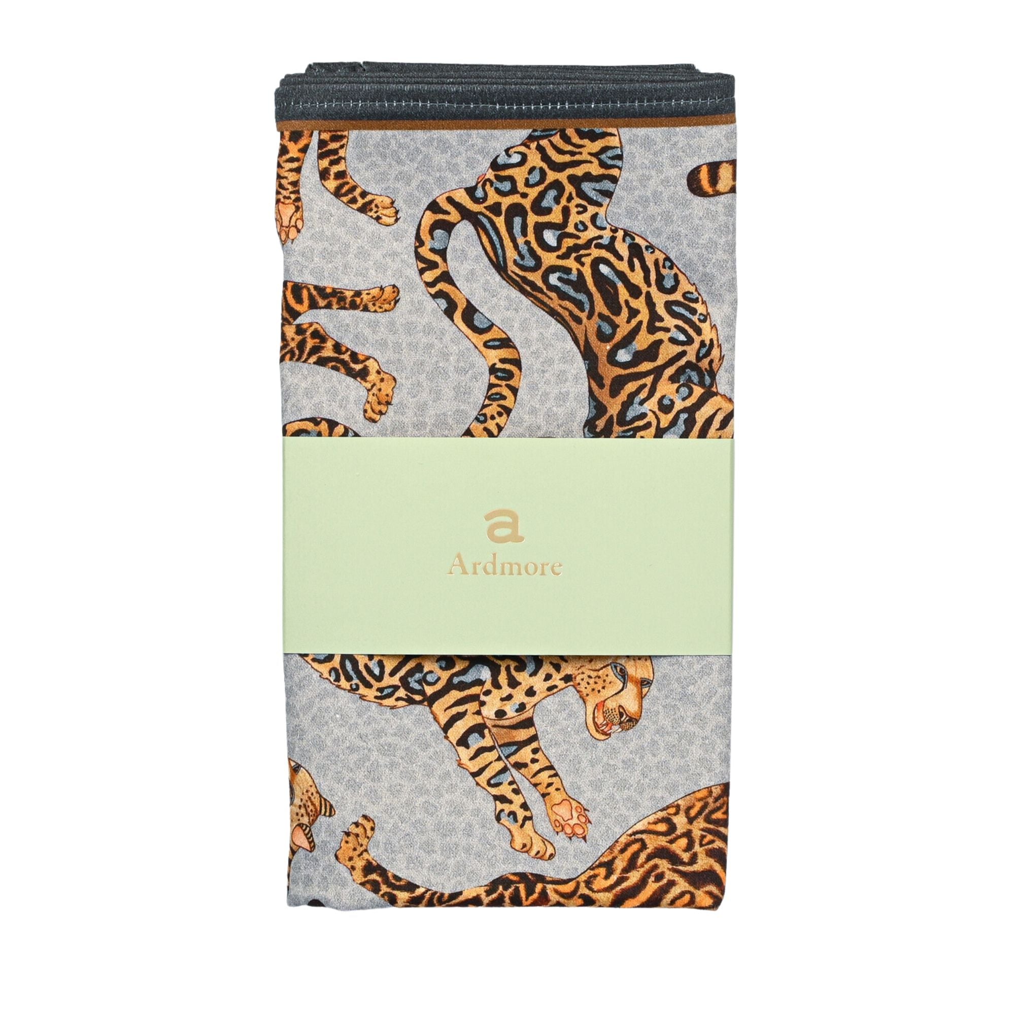 Cheetah Kings Napkins (Pair) - Silver