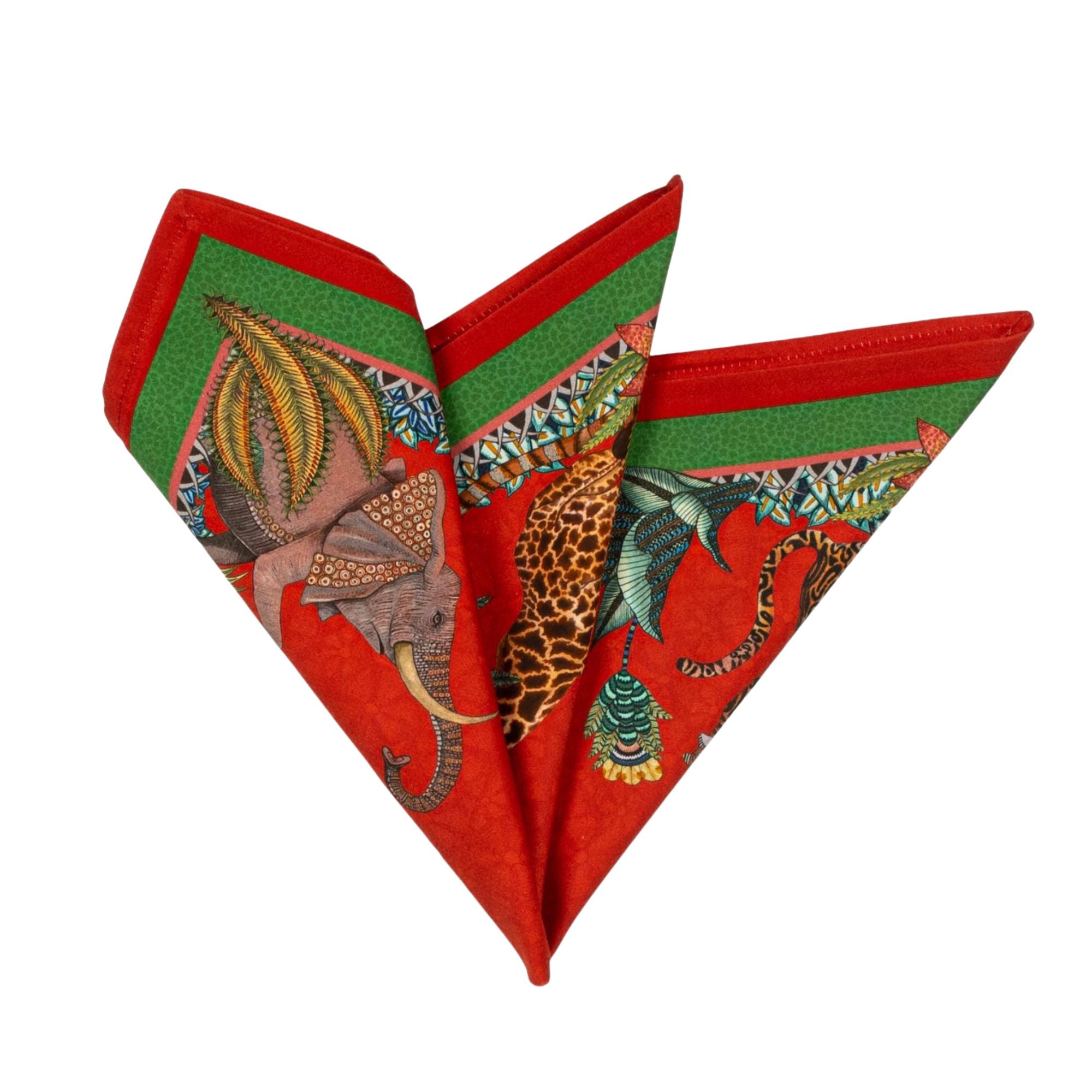 Sabie Forest Napkins (Pair) - Royal Red