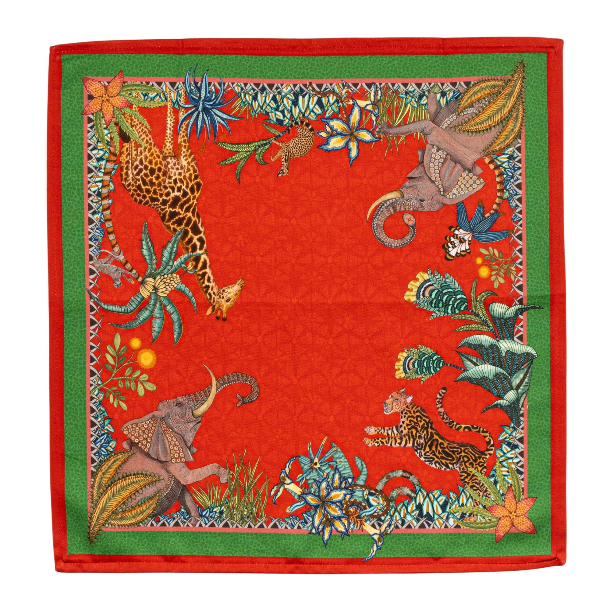 Sabie Forest Napkins (Pair) - Royal Red