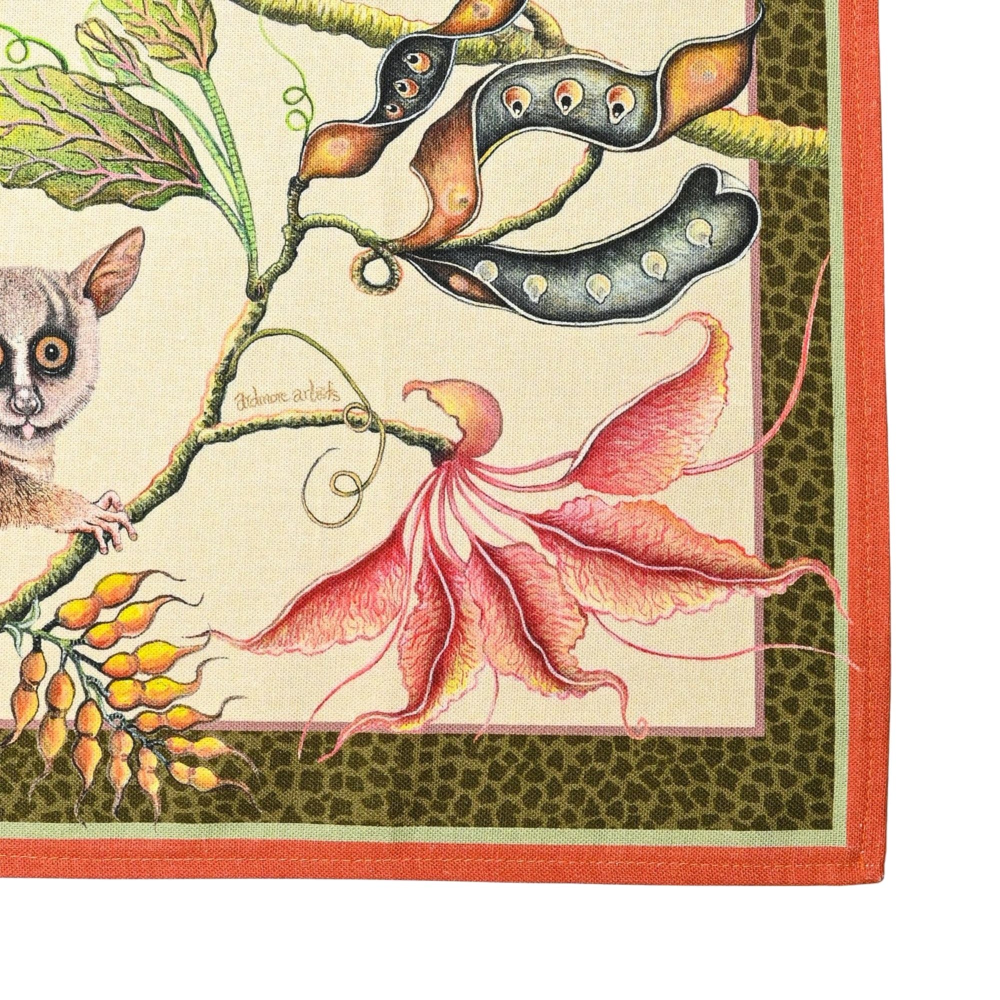 Bush Baby Tea Towel - Parakeet