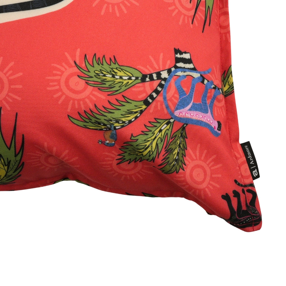 Monkey Palm Outdoor Pillow - Sunset