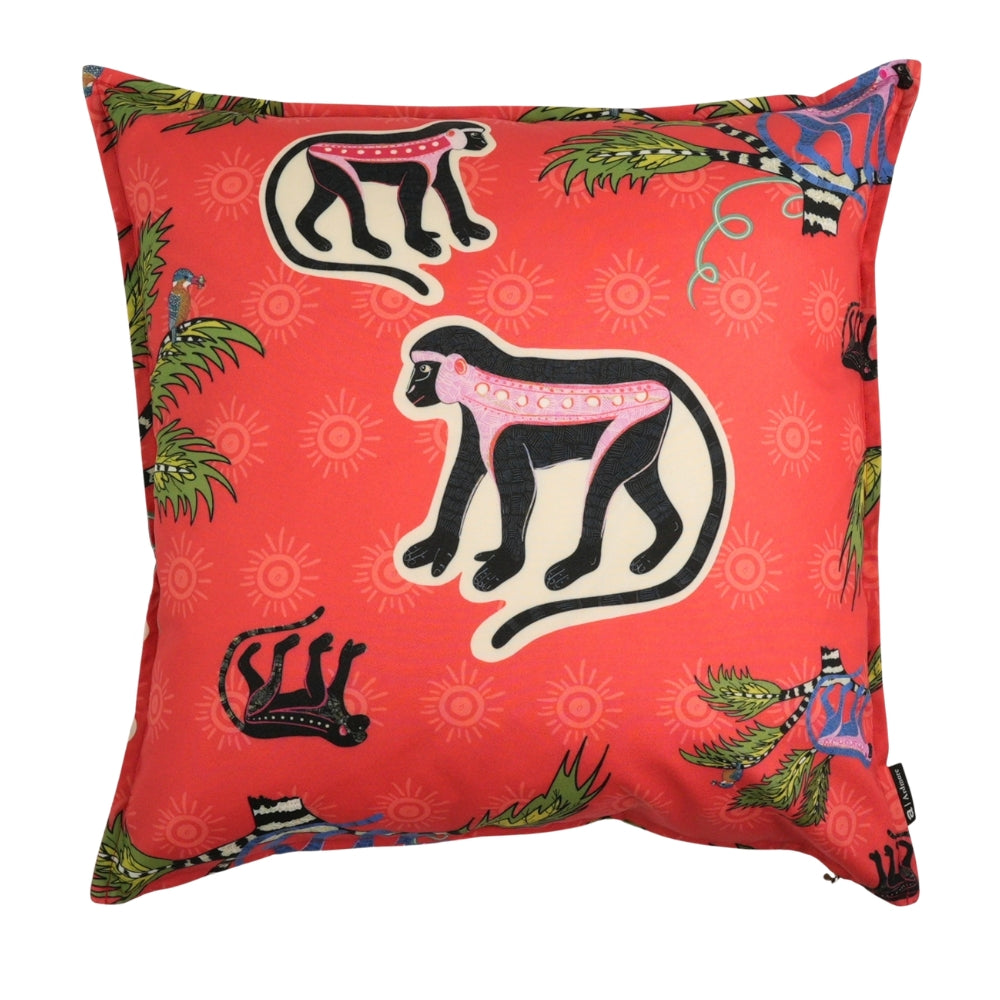 Monkey Palm Outdoor Pillow - Sunset
