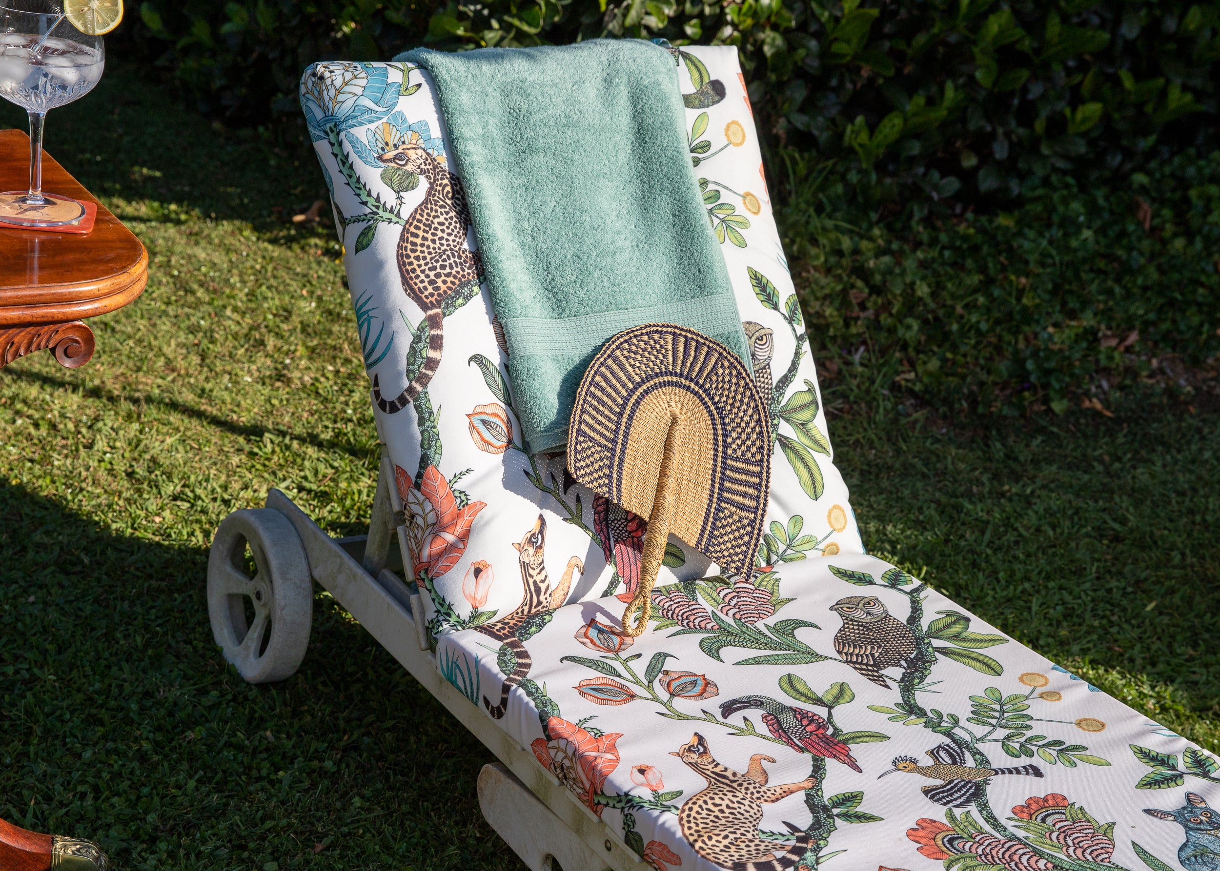 Camp Critters Outdoor Fabric - Coral