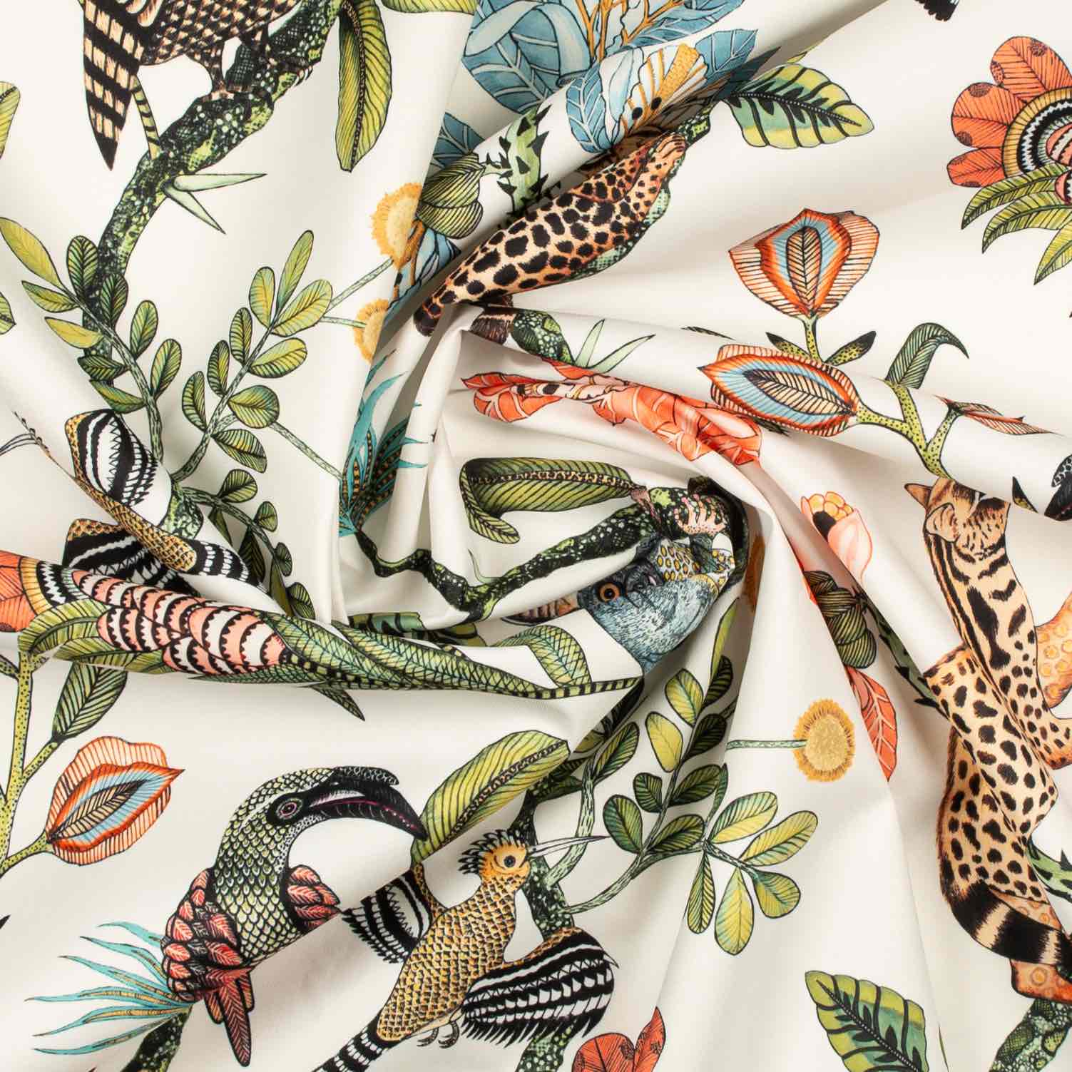 Camp Critters Outdoor Fabric - Coral