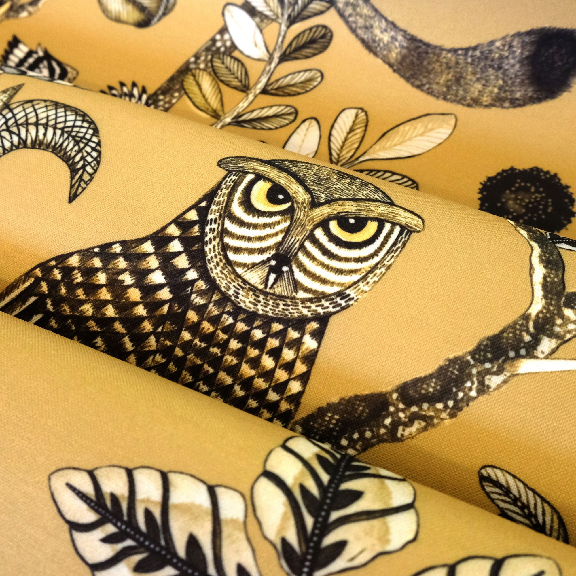 Camp Critters Outdoor Fabric - Gold