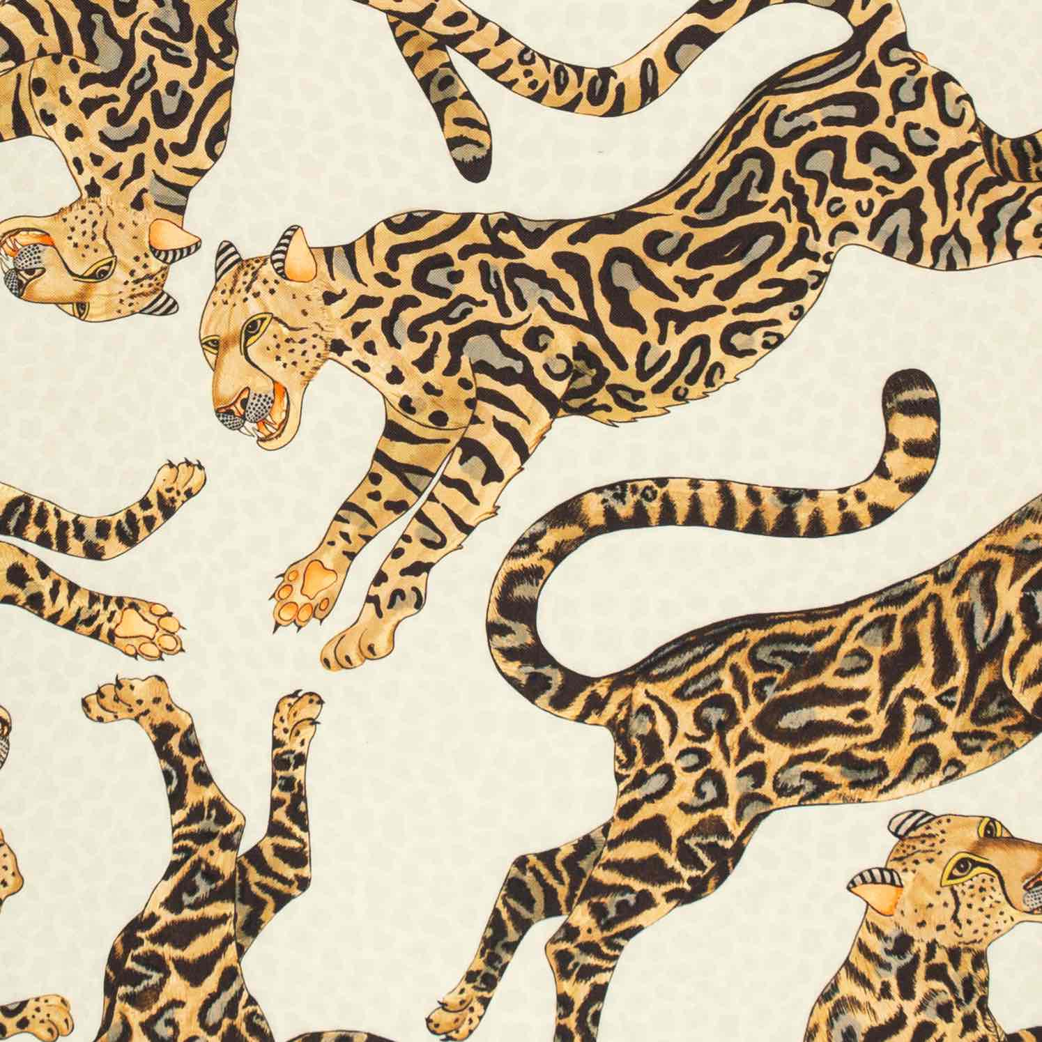 Cheetah Kings Outdoor Fabric - Stone