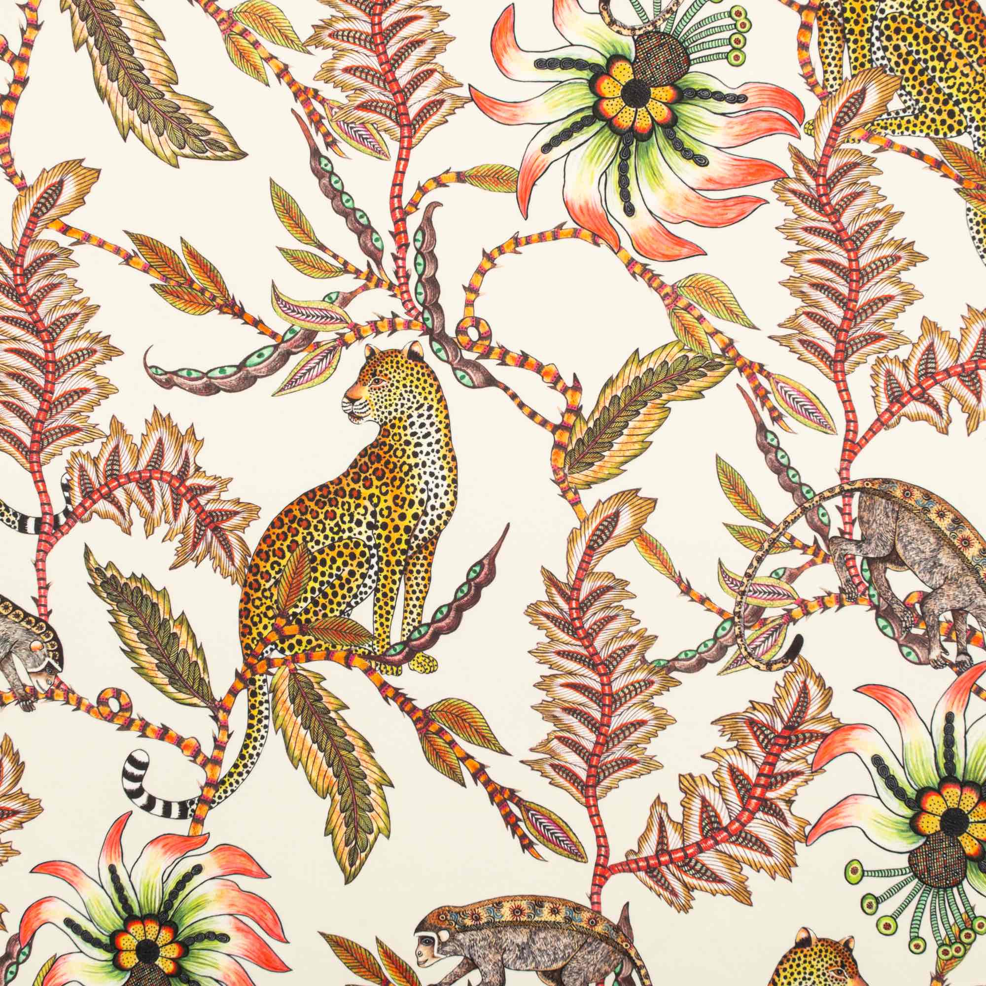 Monkey Bean Outdoor Fabric - Parakeet