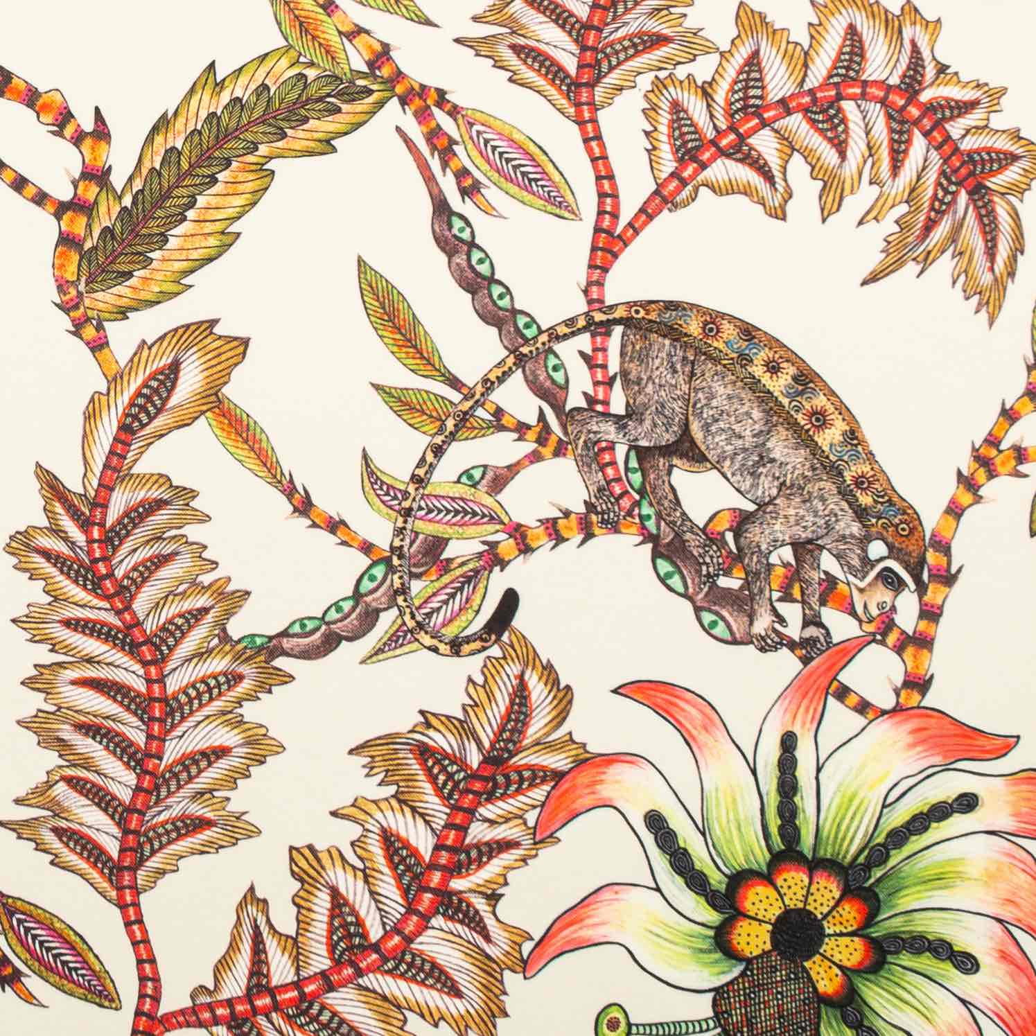 Monkey Bean Outdoor Fabric - Parakeet