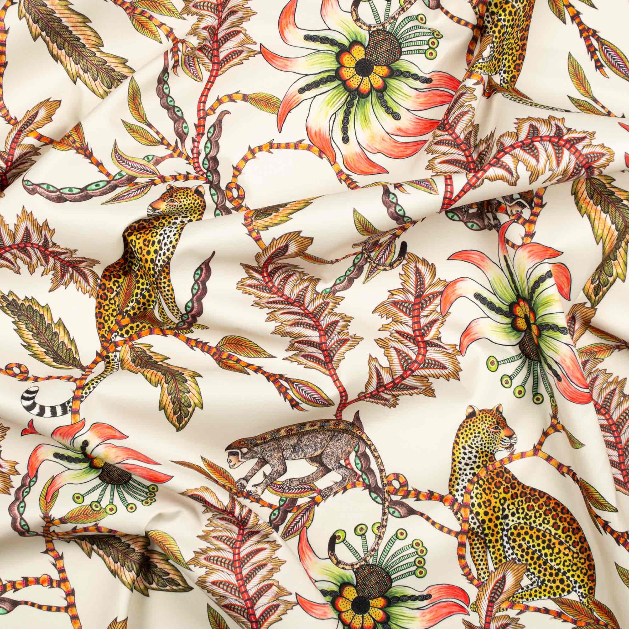 Monkey Bean Outdoor Fabric - Parakeet