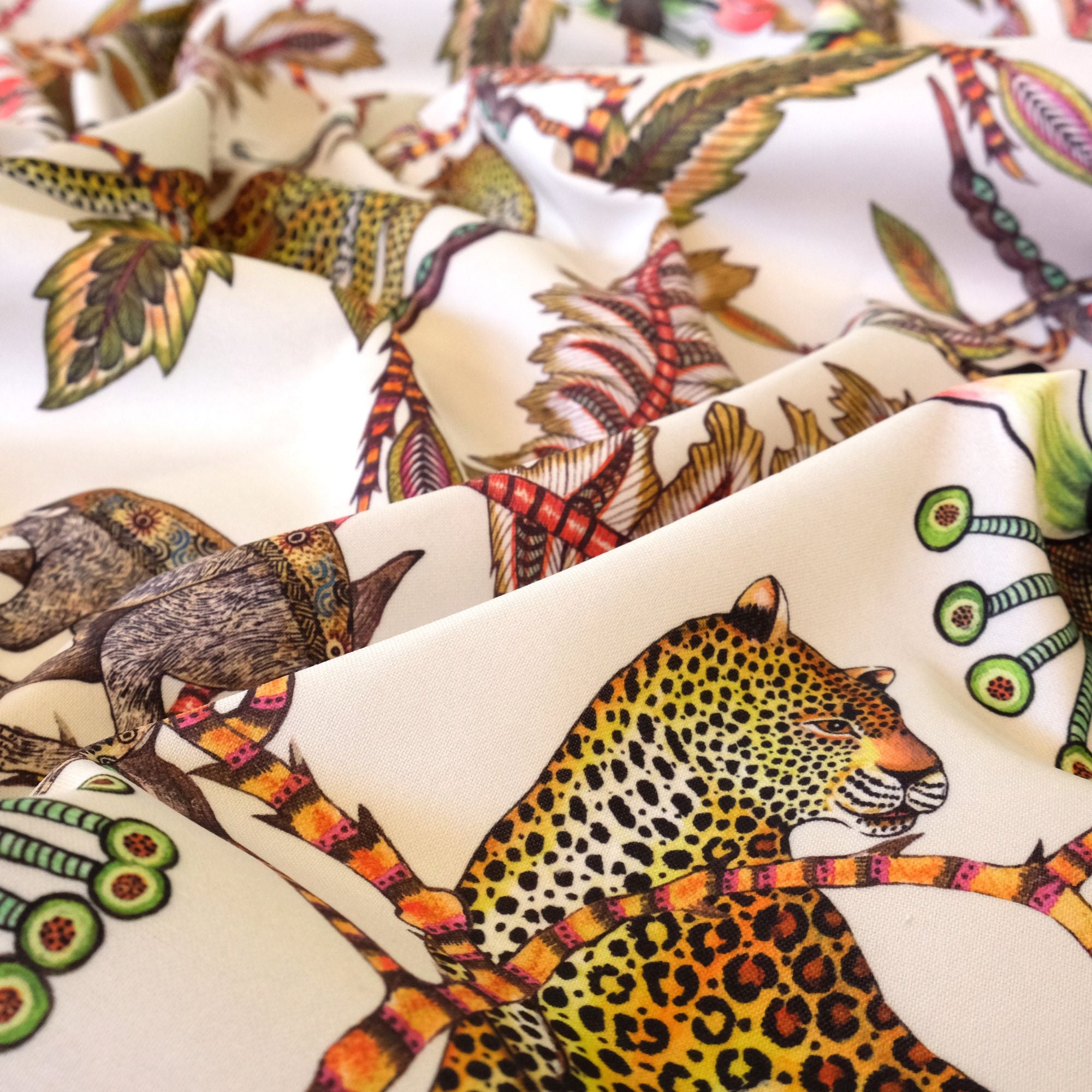 Monkey Bean Outdoor Fabric - Parakeet