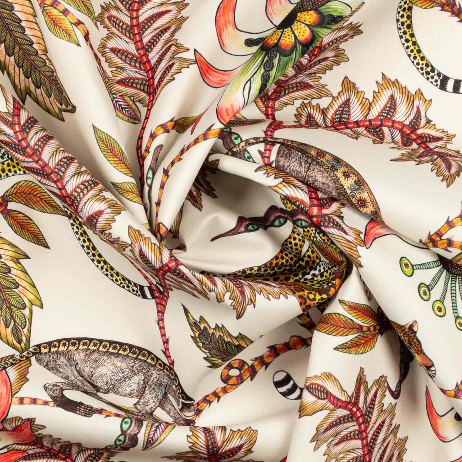 Monkey Bean Outdoor Fabric - Parakeet