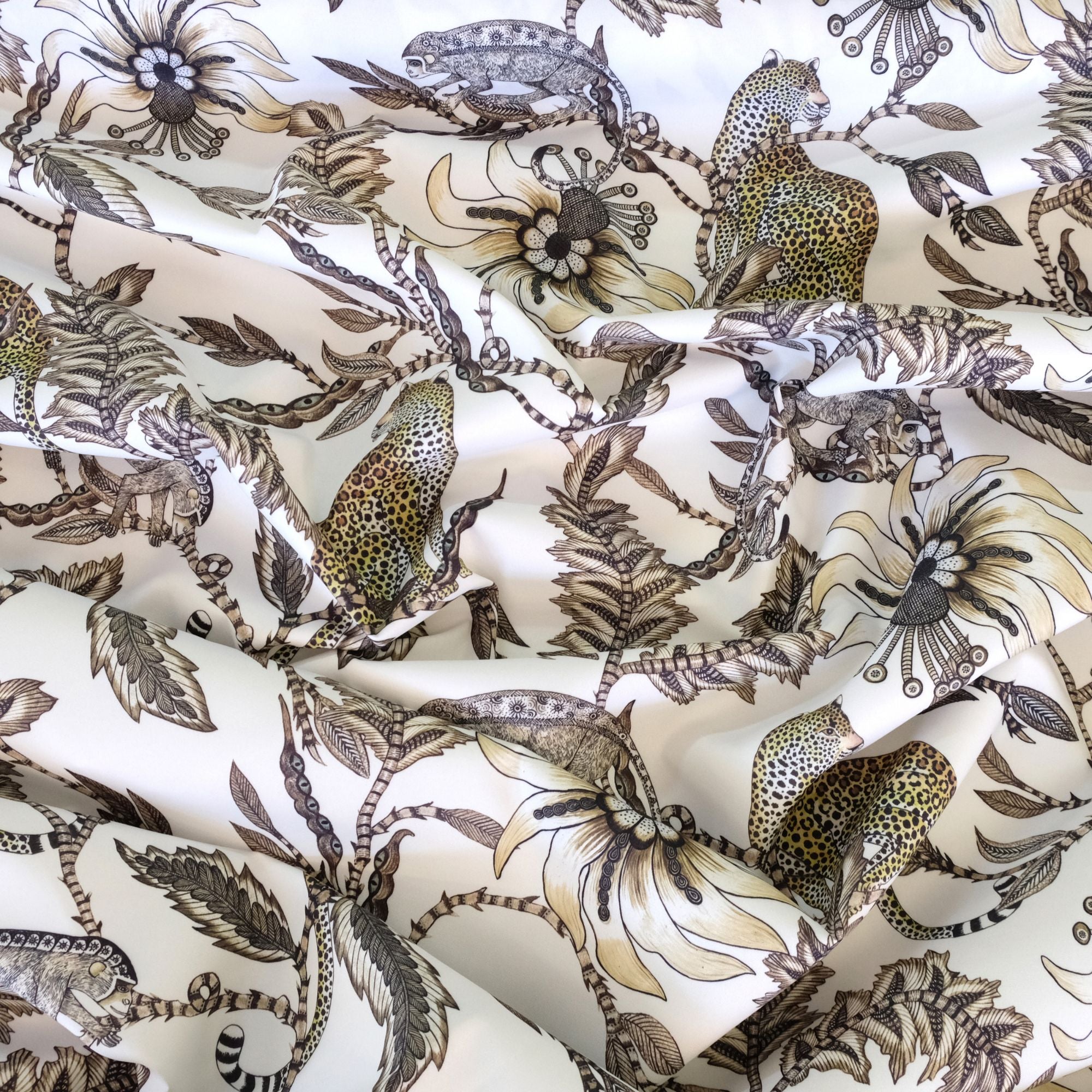 Monkey Bean Outdoor Fabric - Stone