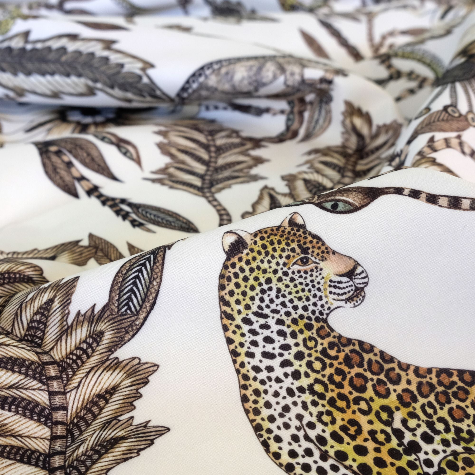 Monkey Bean Outdoor Fabric - Stone