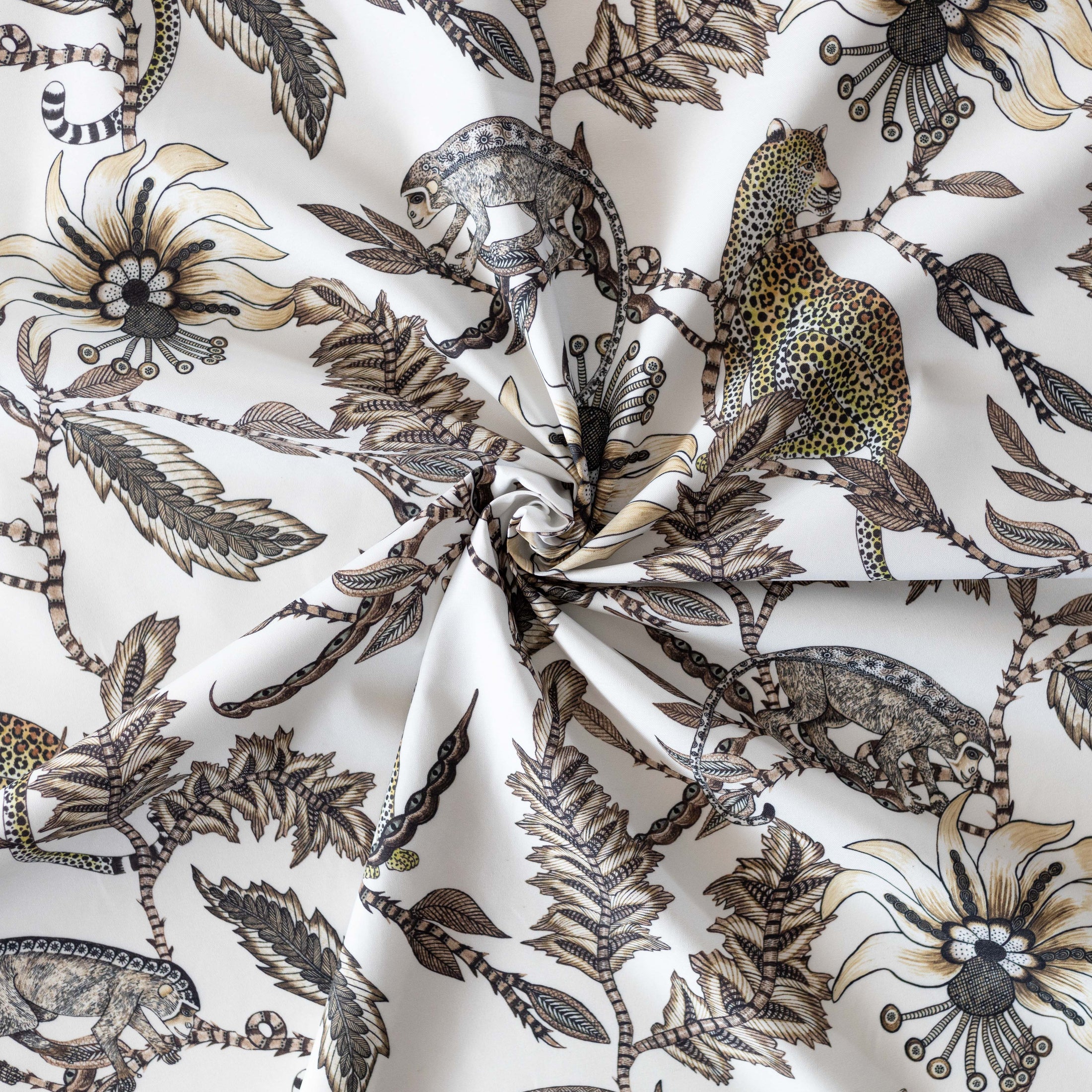 Monkey Bean Outdoor Fabric - Stone