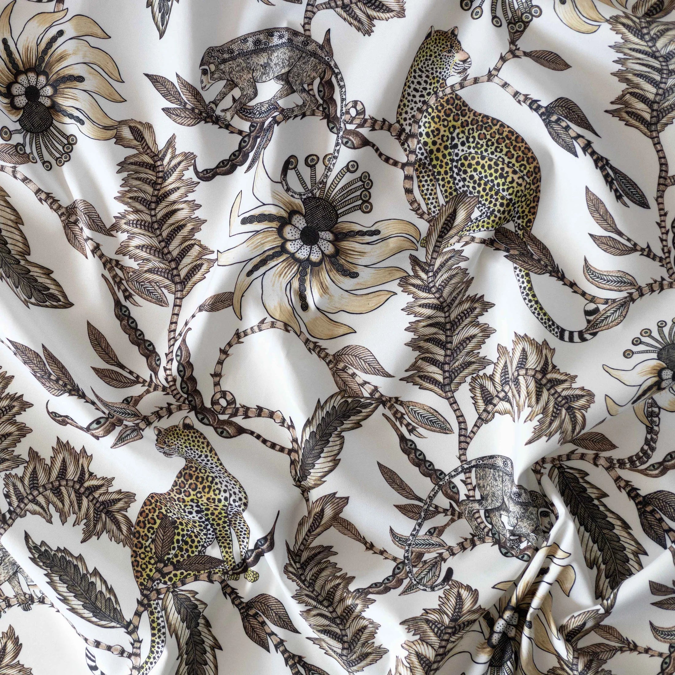 Monkey Bean Outdoor Fabric - Stone