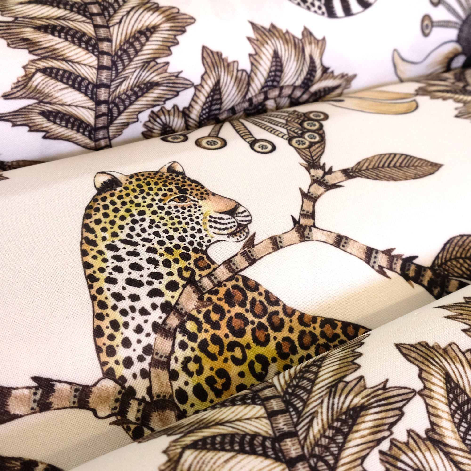 Monkey Bean Outdoor Fabric - Stone