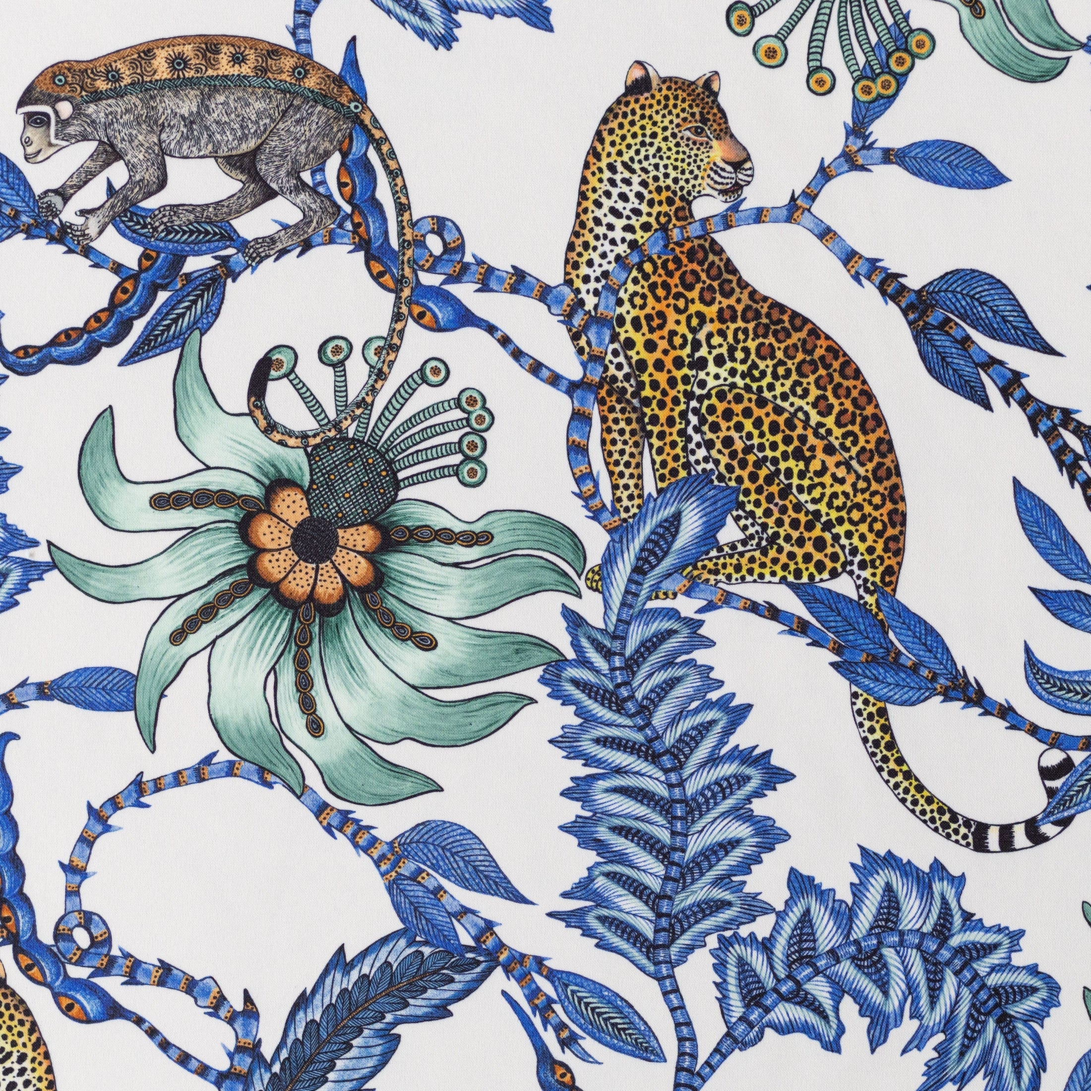 Monkey Bean Outdoor Fabric - Tanzanite