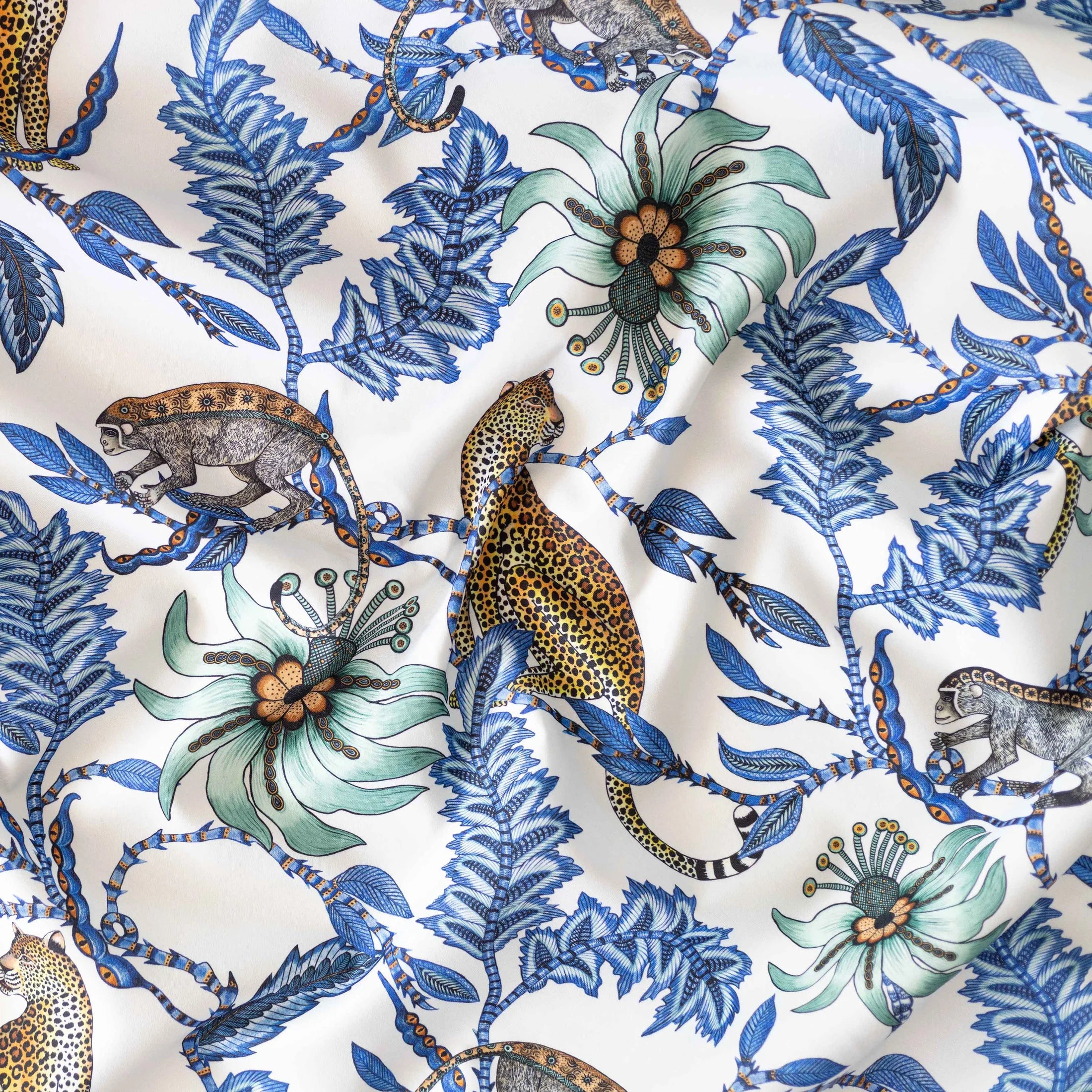 Monkey Bean Outdoor Fabric - Tanzanite