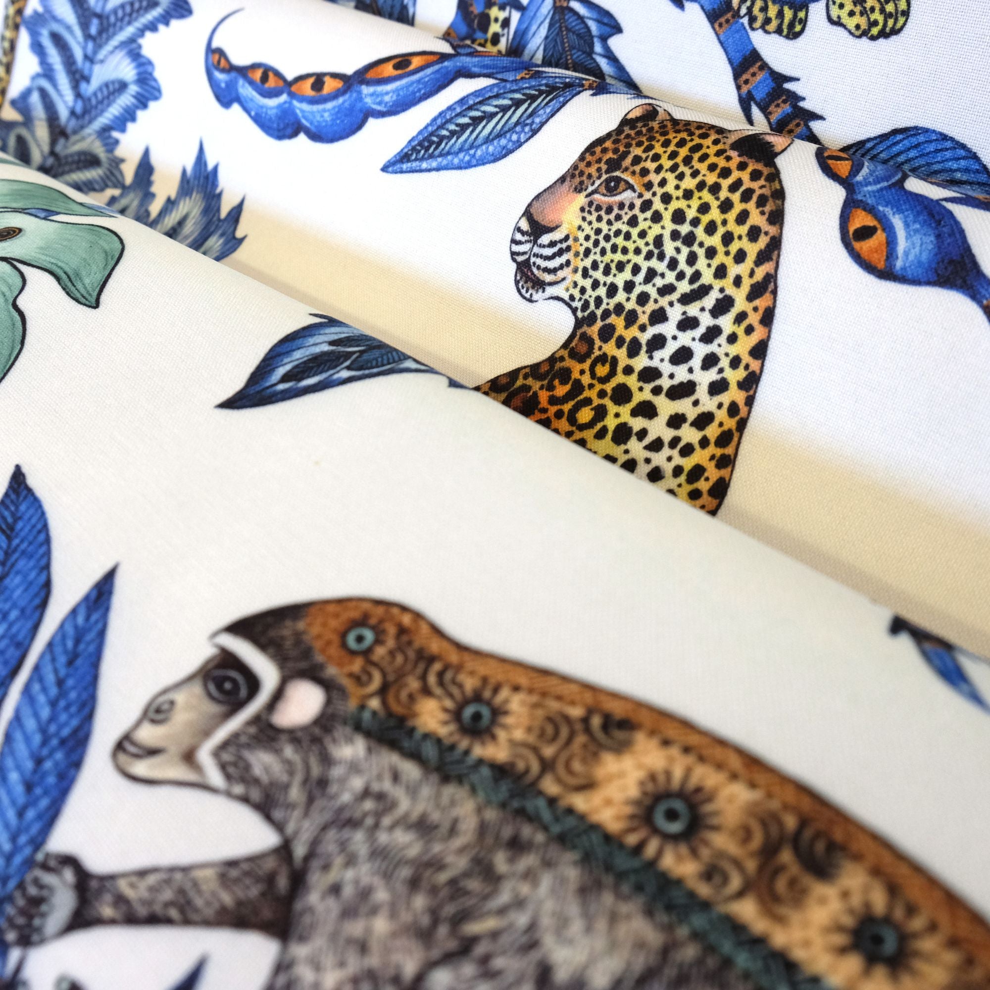 Monkey Bean Outdoor Fabric - Tanzanite