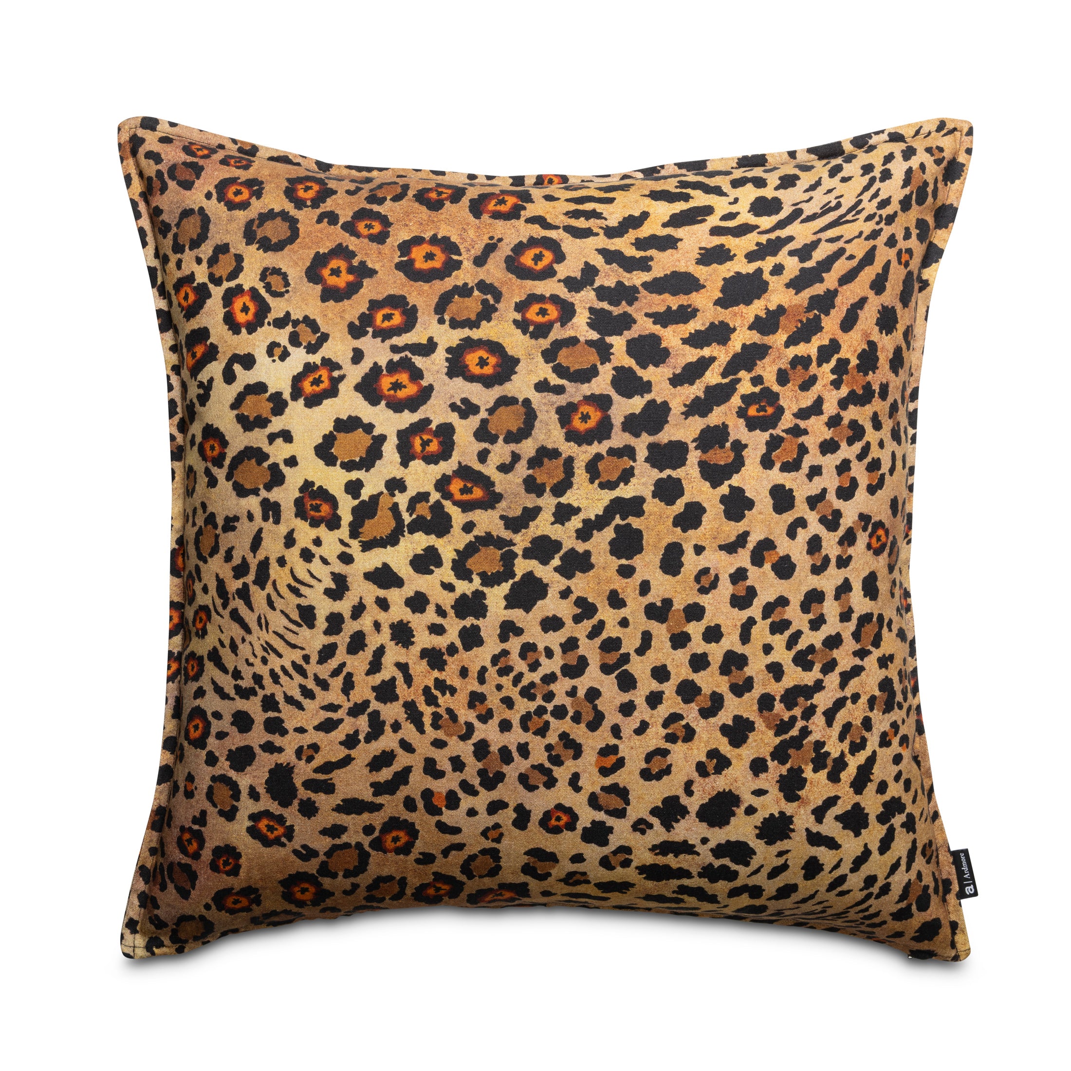Safari Spot Pillow - Linen - Gold