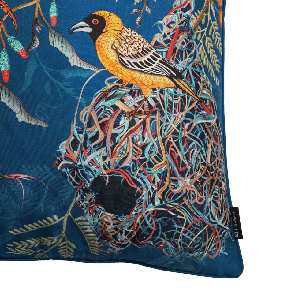 Thanda Nest Silk Pillow - Midnight