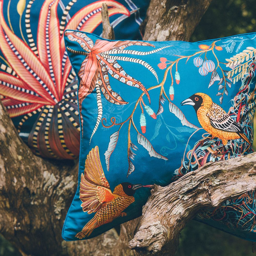 Thanda Nest Silk Pillow - Midnight