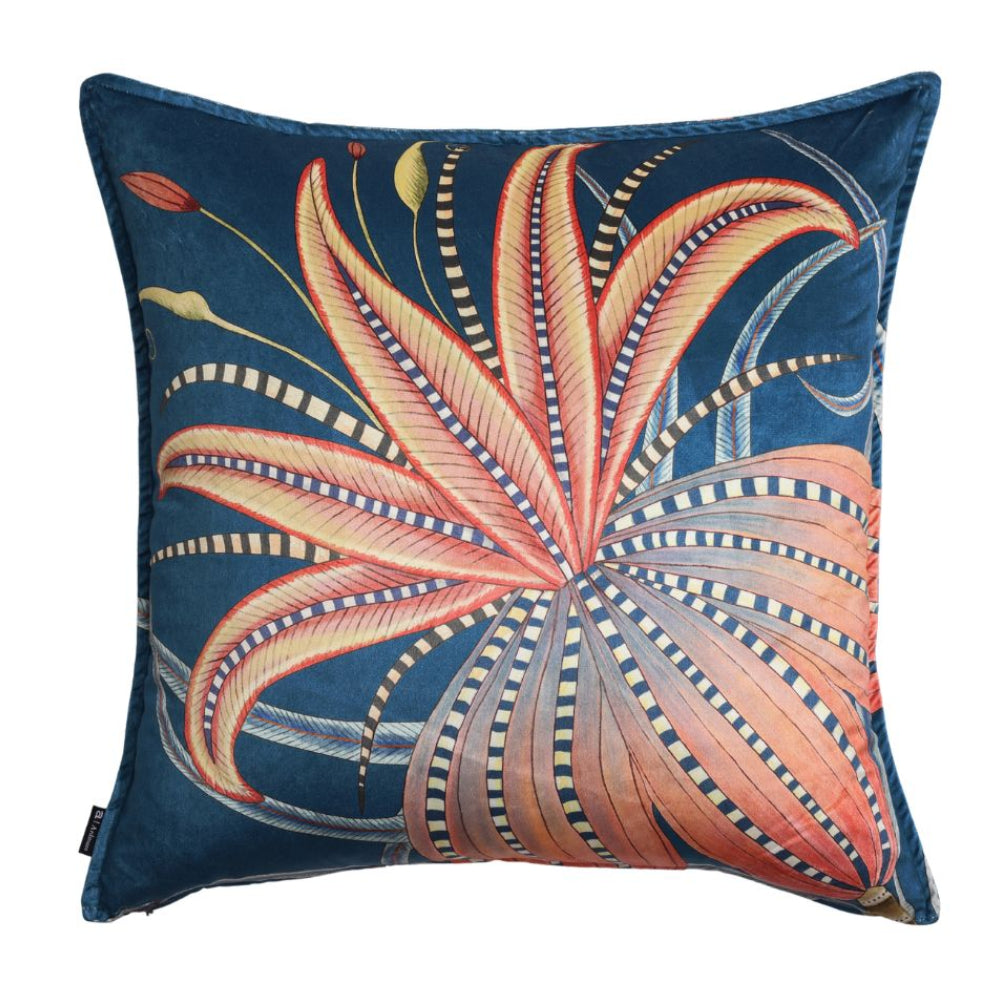 Thanda Nest Velvet Pillow - Midnight