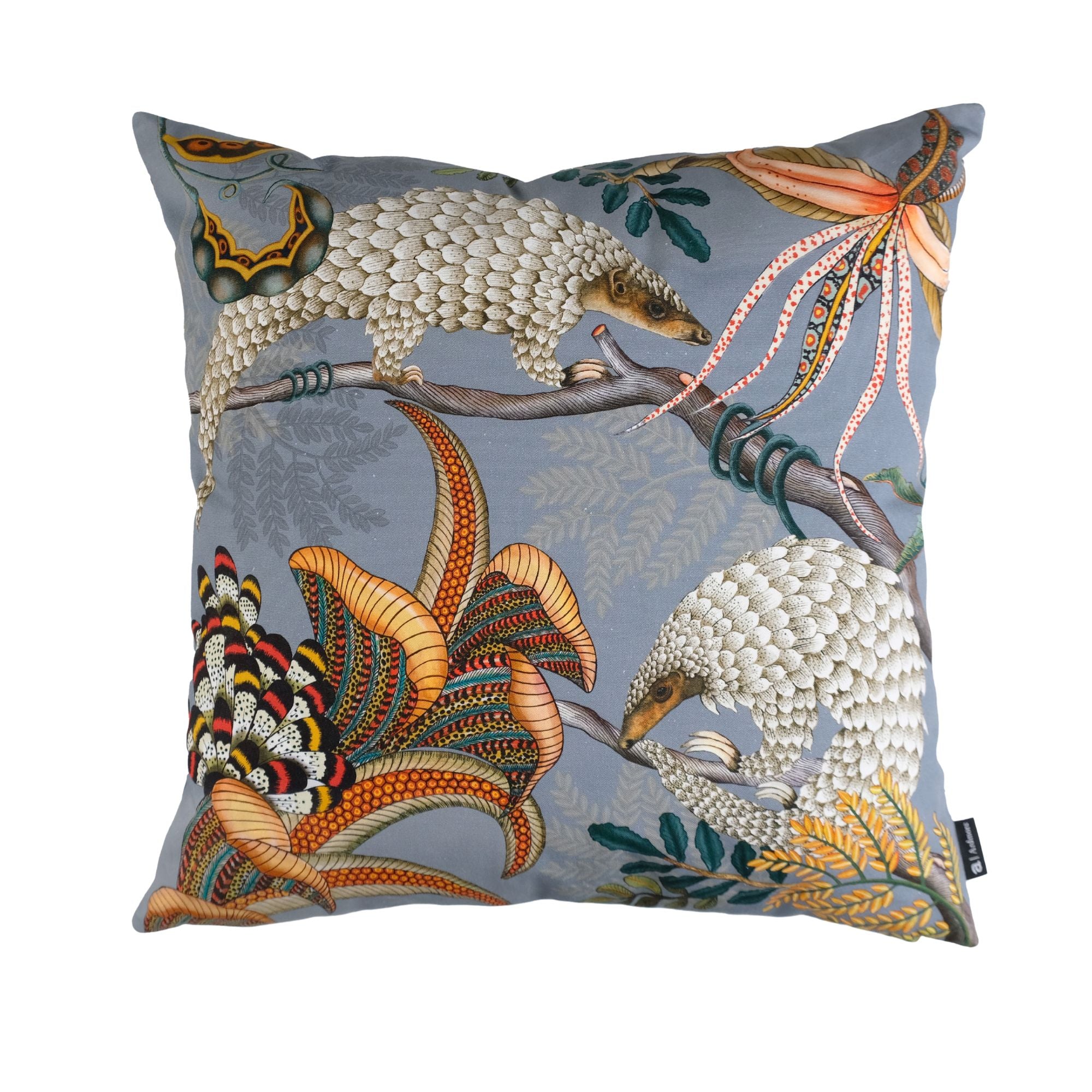 Thanda Pangolin Pillow - Cotton - Ash