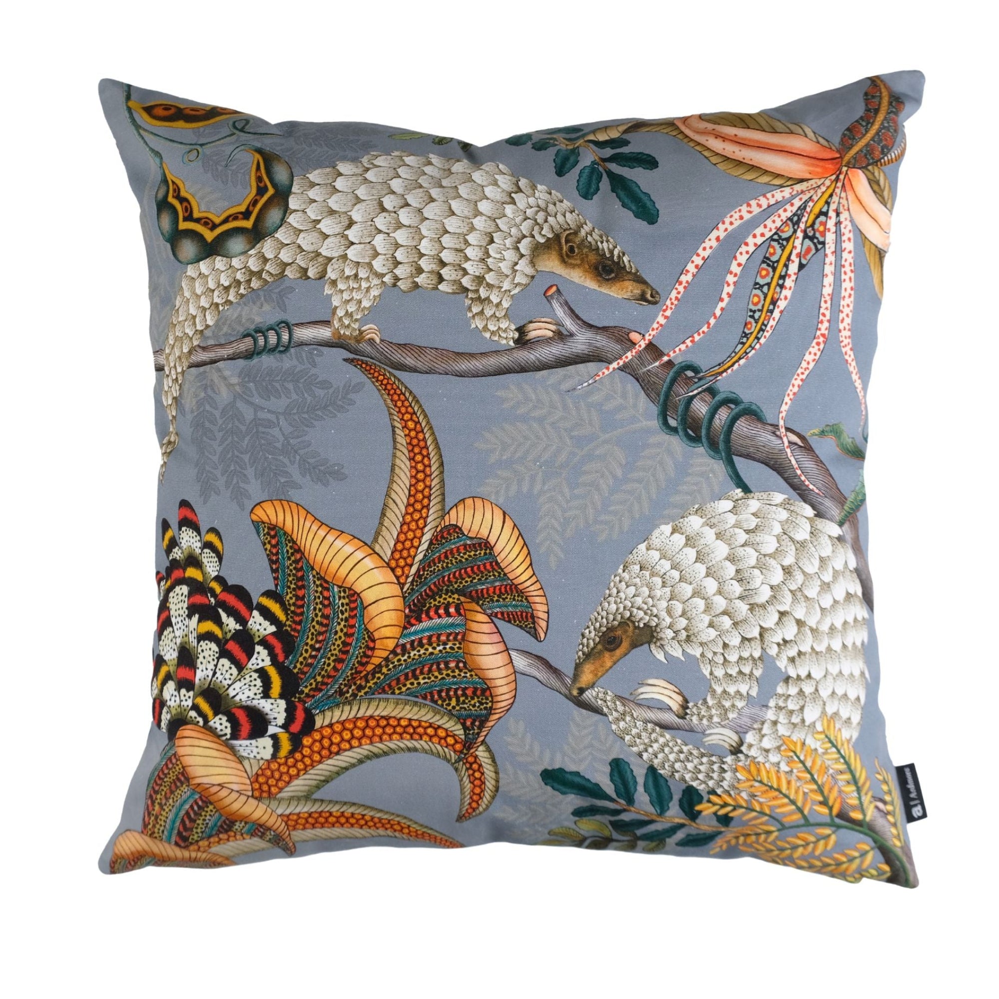 Thanda Pangolin Pillow - Cotton - Ash