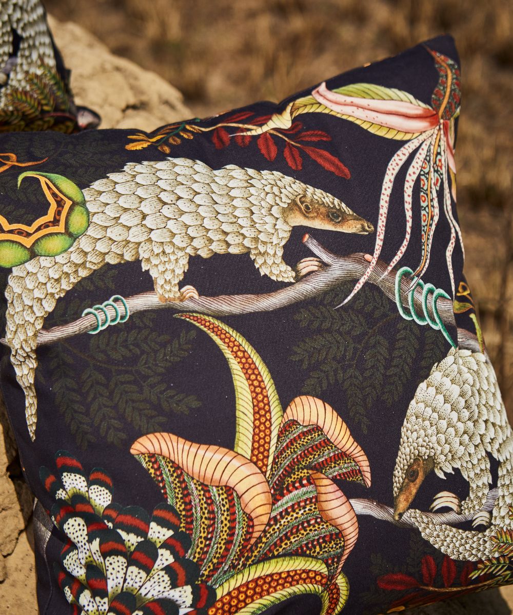 Thanda Pangolin Pillow - Cotton - Night