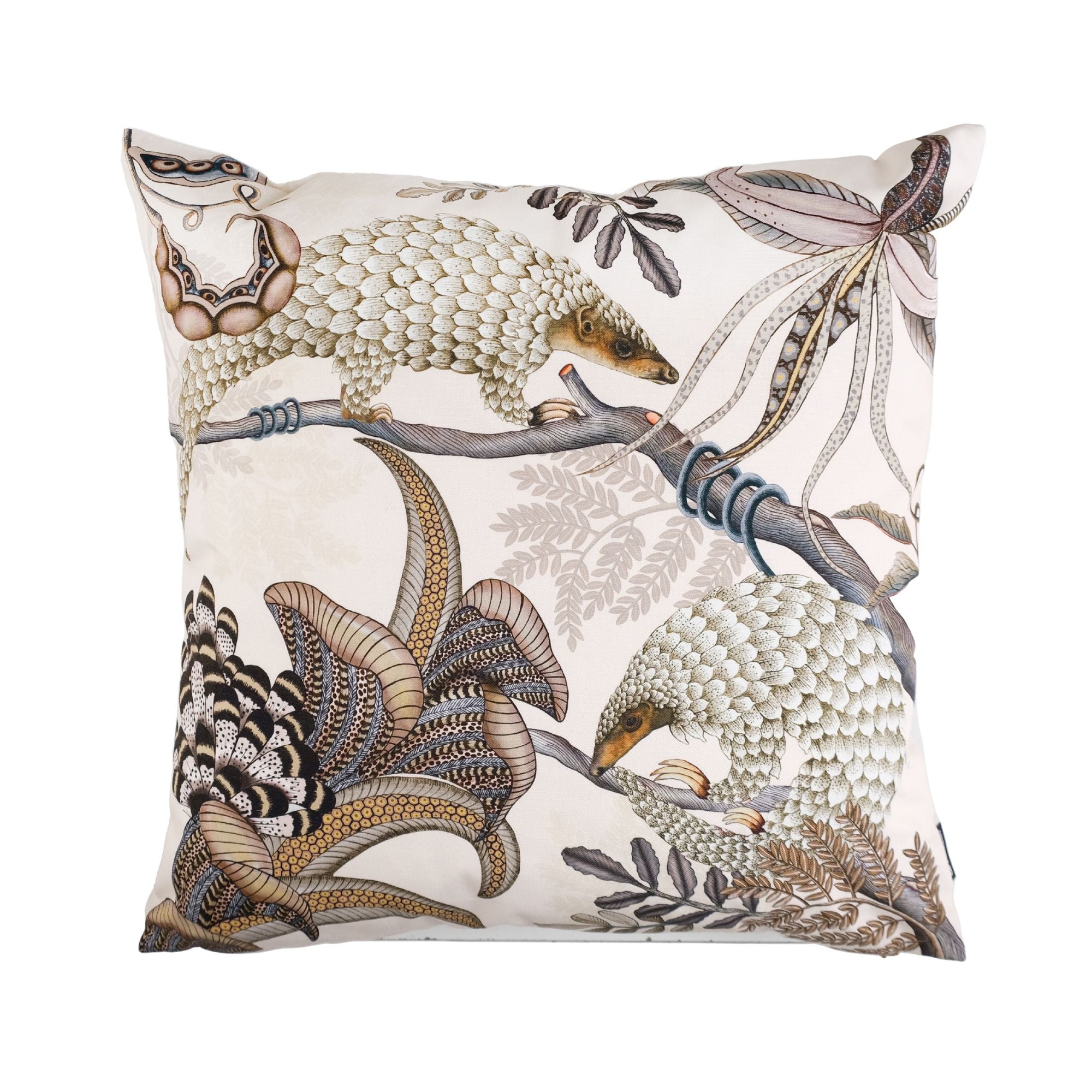 Thanda Pangolin Pillow - Cotton - Pearl