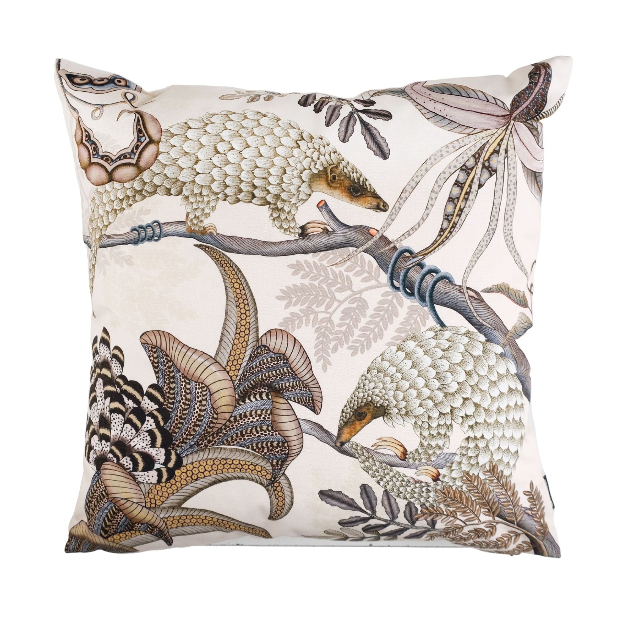 Thanda Pangolin Pillow - Cotton - Pearl