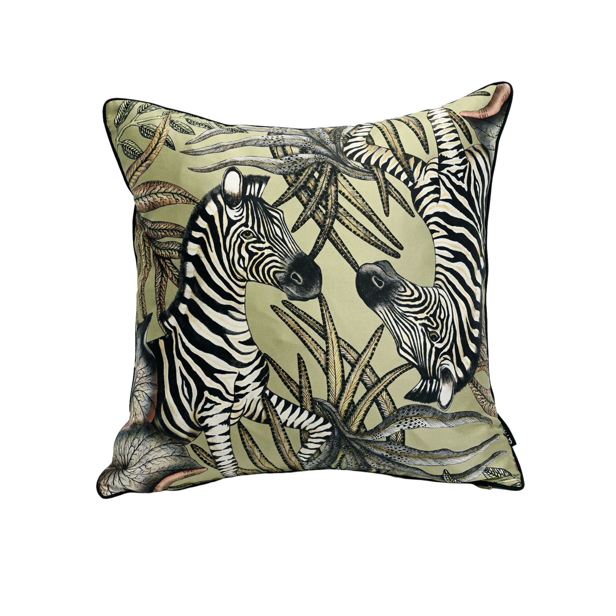 Thanda Stripe Pillow - Silk - Delta