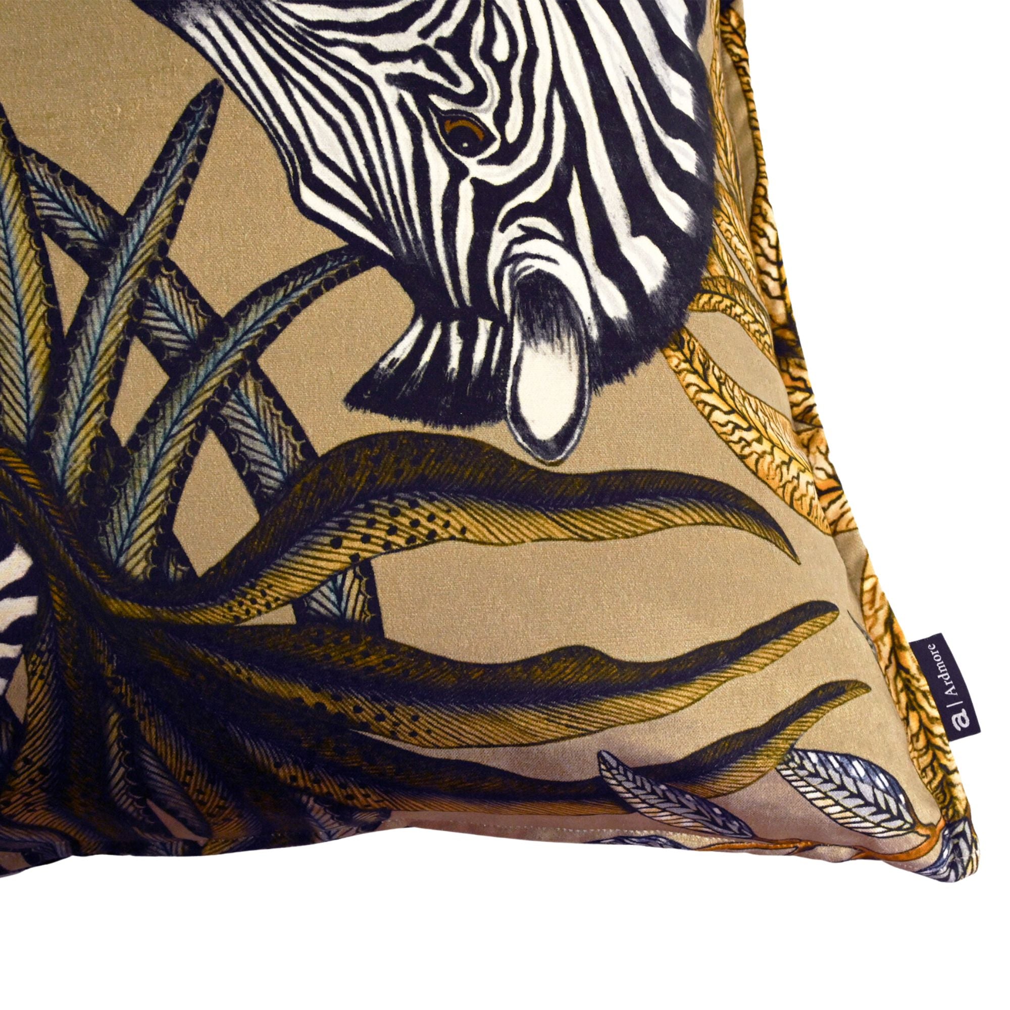 Thanda Stripe Pillow - Velvet - Savannah