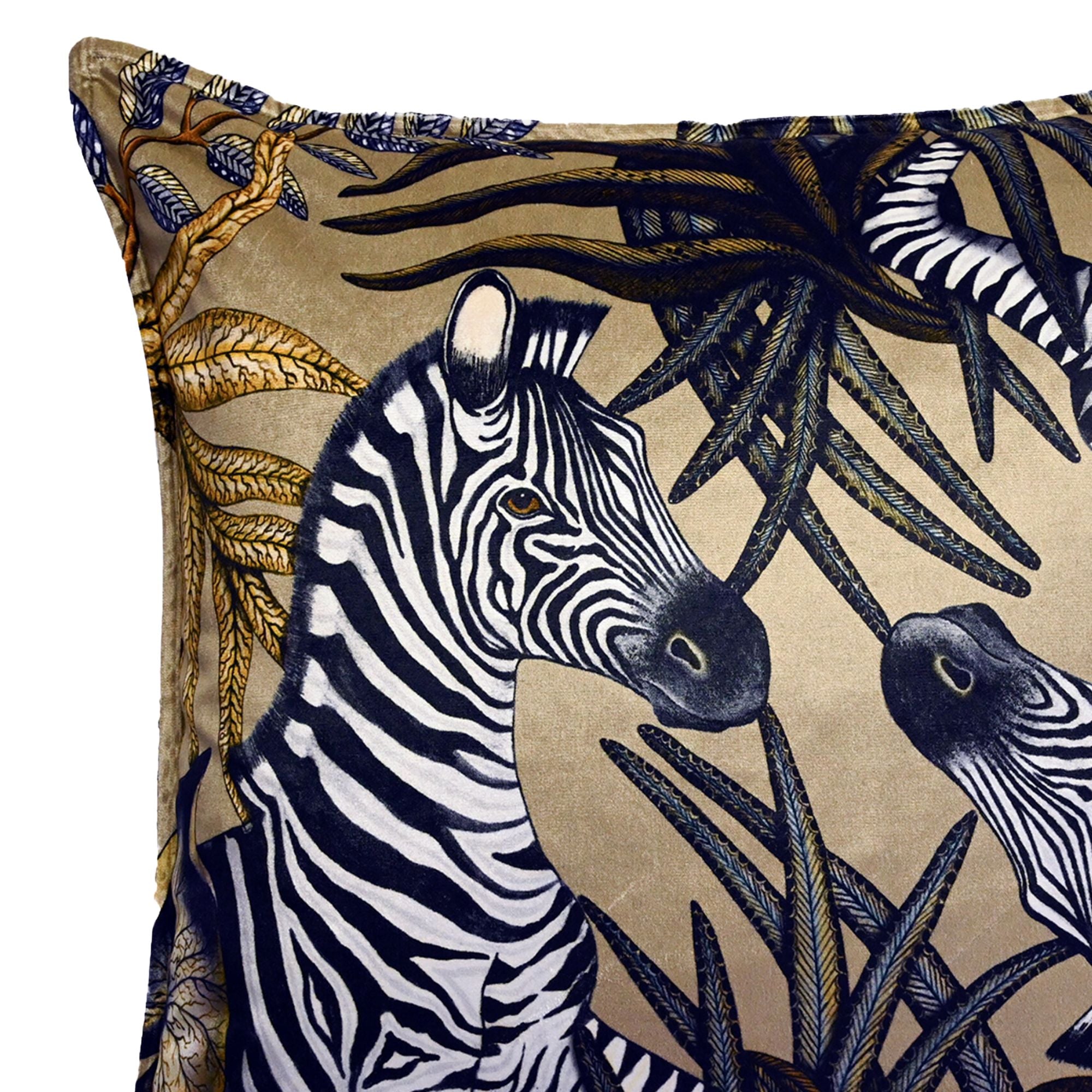 Thanda Stripe Pillow - Velvet - Savannah