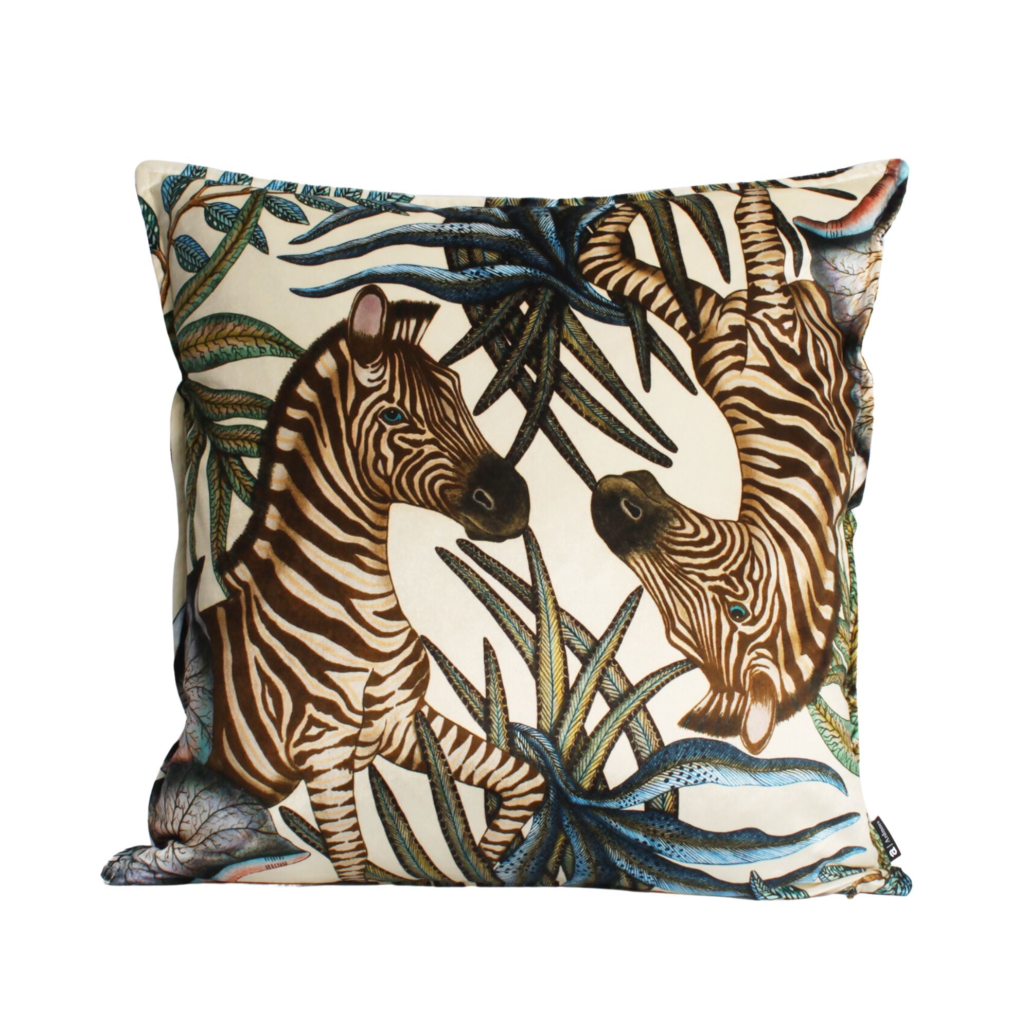 Thanda Stripe Pillow - Velvet - Tanzanite