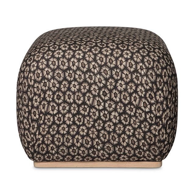 Nyala Ottoman - Thanda Tortoise Linen Silver