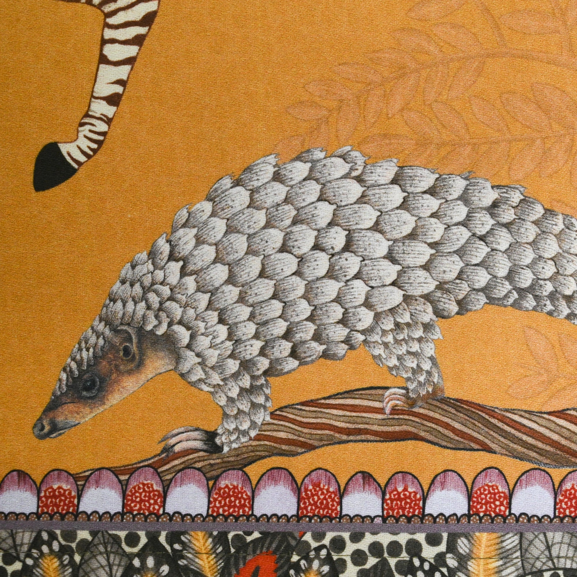Pangolin Park Table Runner - Flame