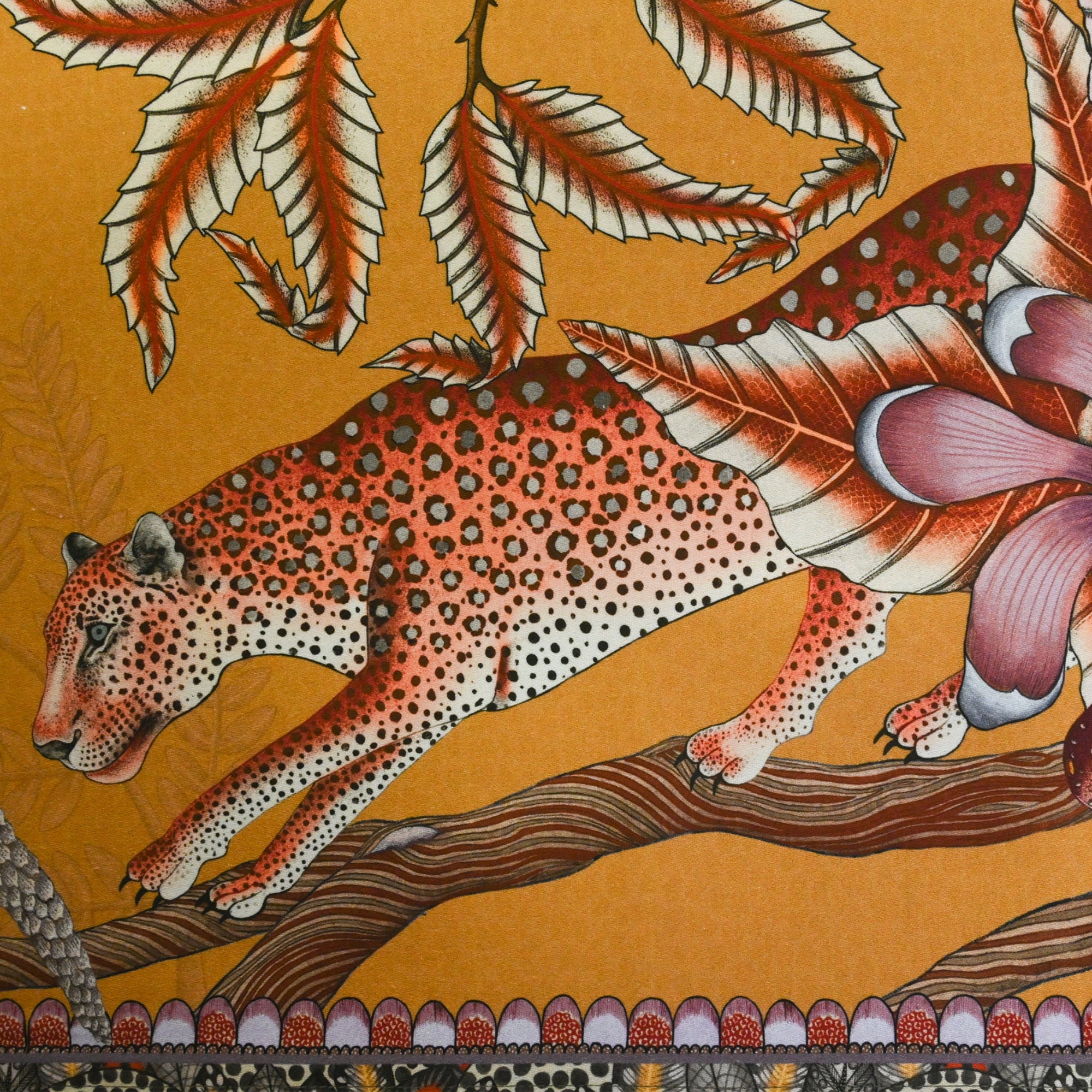 Pangolin Park Table Runner - Flame