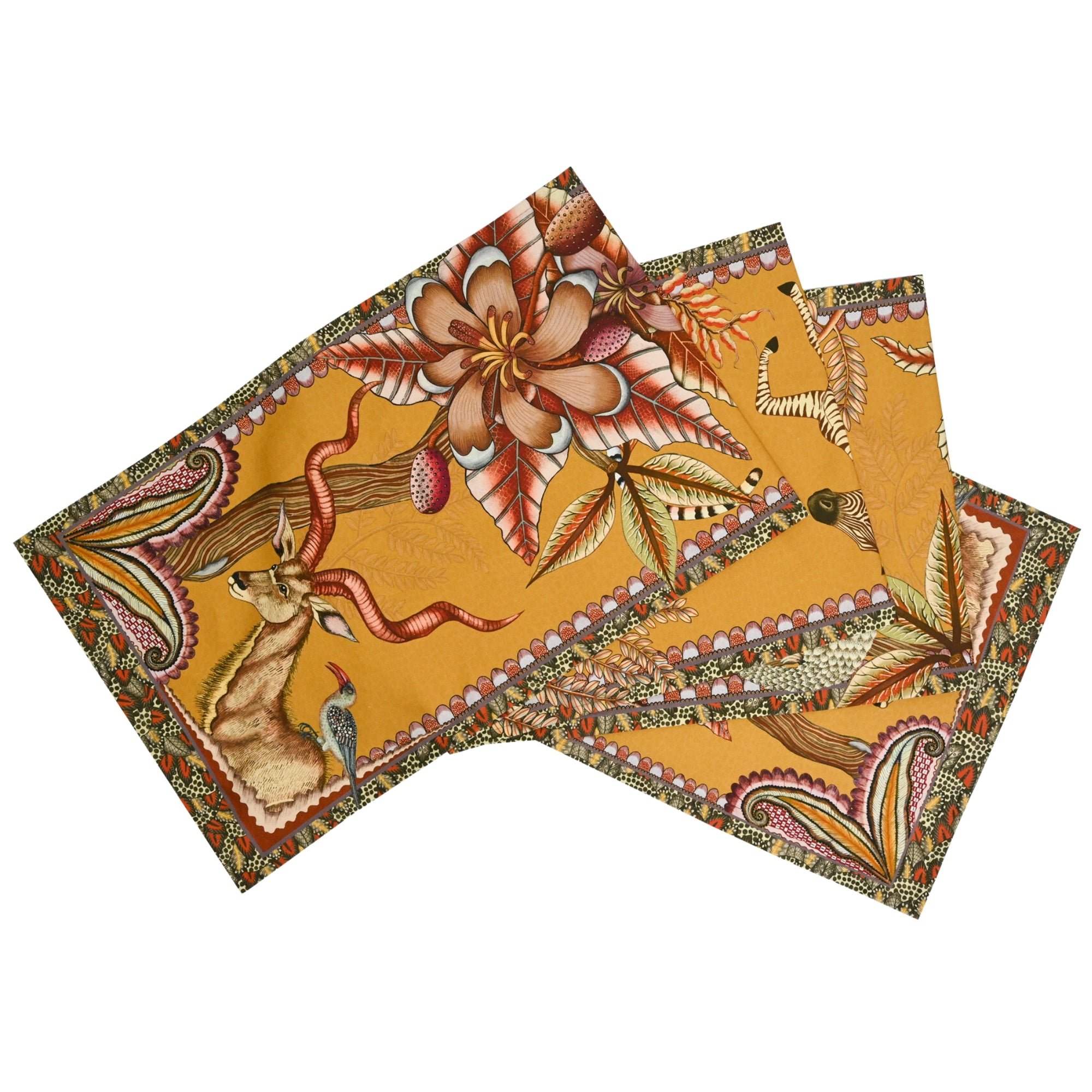 Pangolin Park Table Runner - Flame