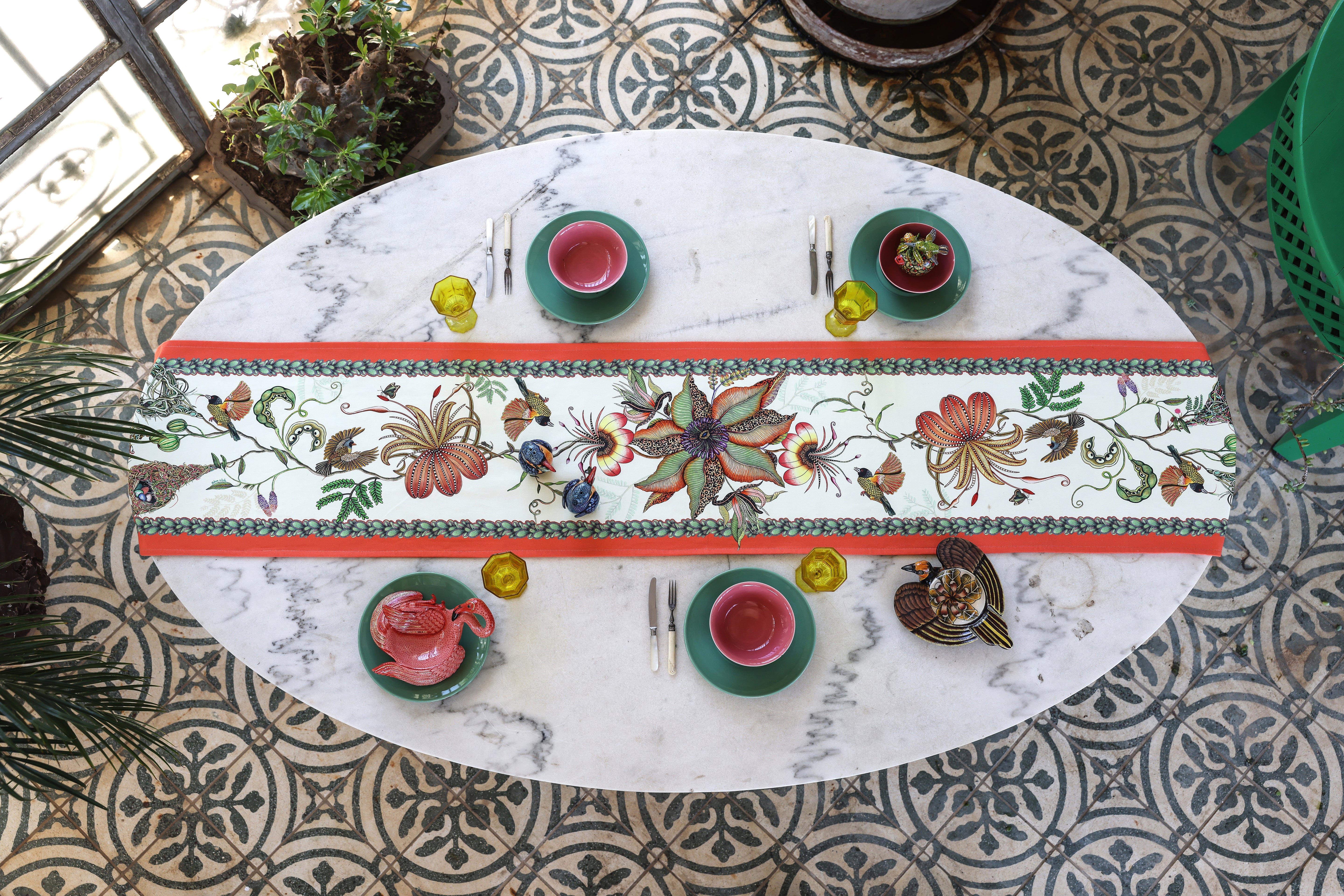 Thanda Nest Table Runner - Parakeet