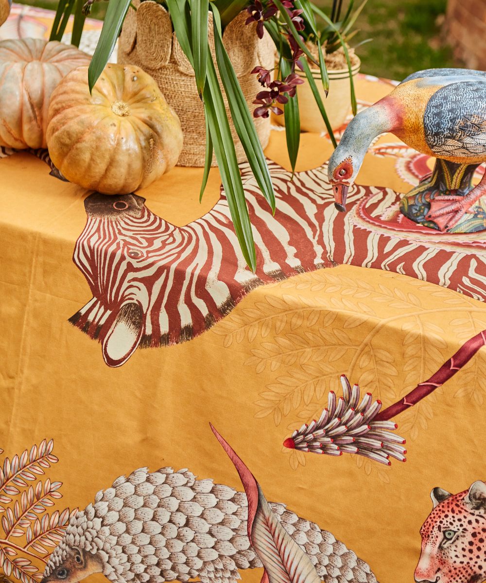 Pangolin Park Tablecloth - Flame