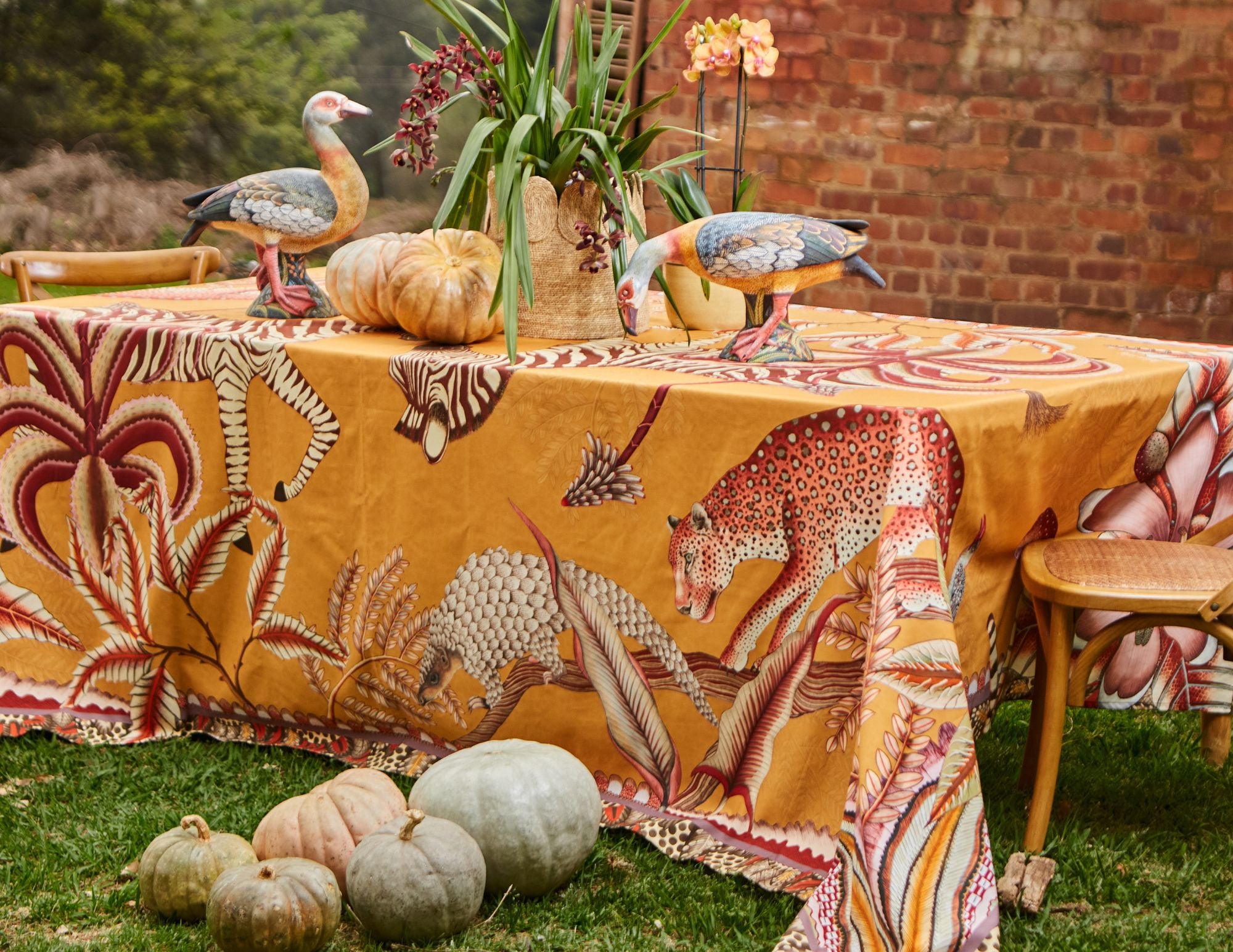 Pangolin Park Tablecloth - Flame