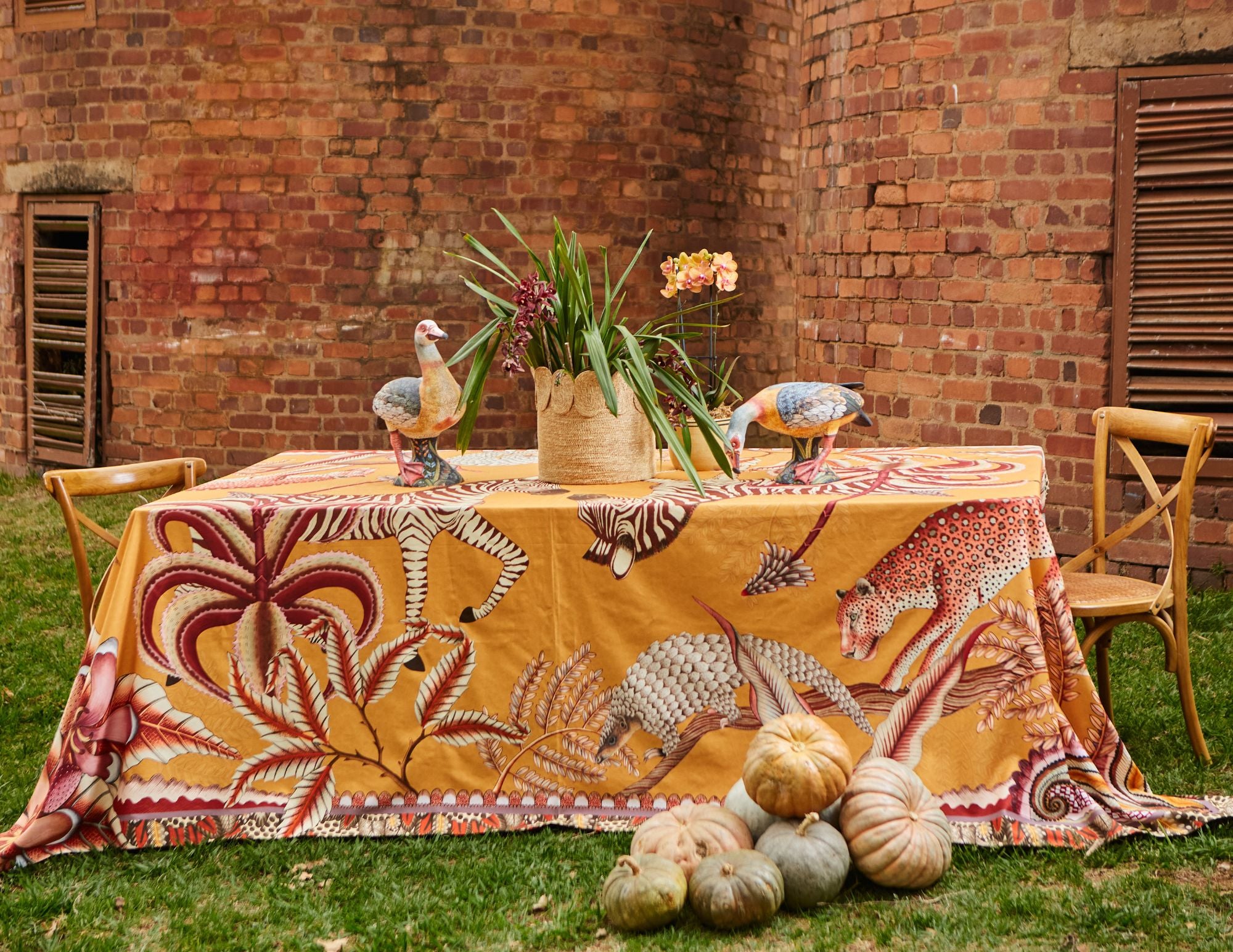 Pangolin Park Tablecloth - Flame