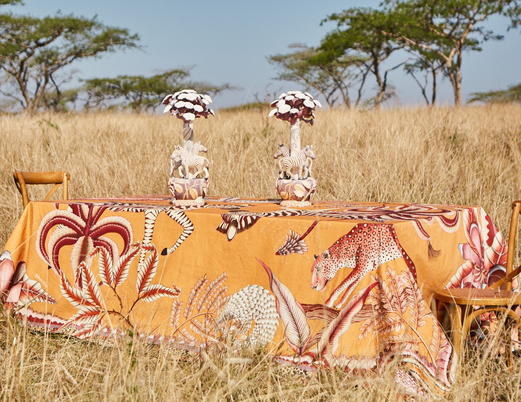 Pangolin Park Tablecloth - Flame