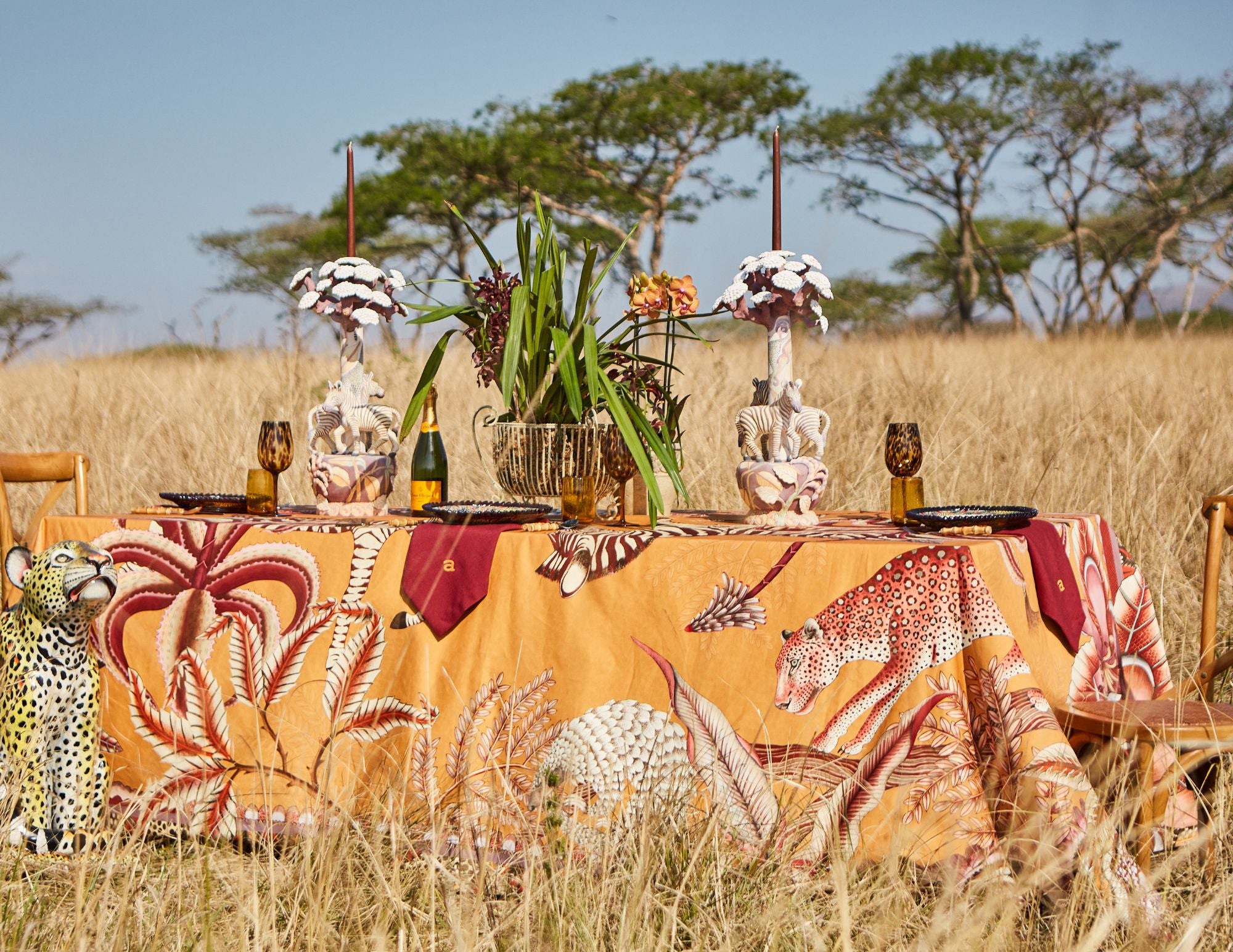 Pangolin Park Tablecloth - Flame