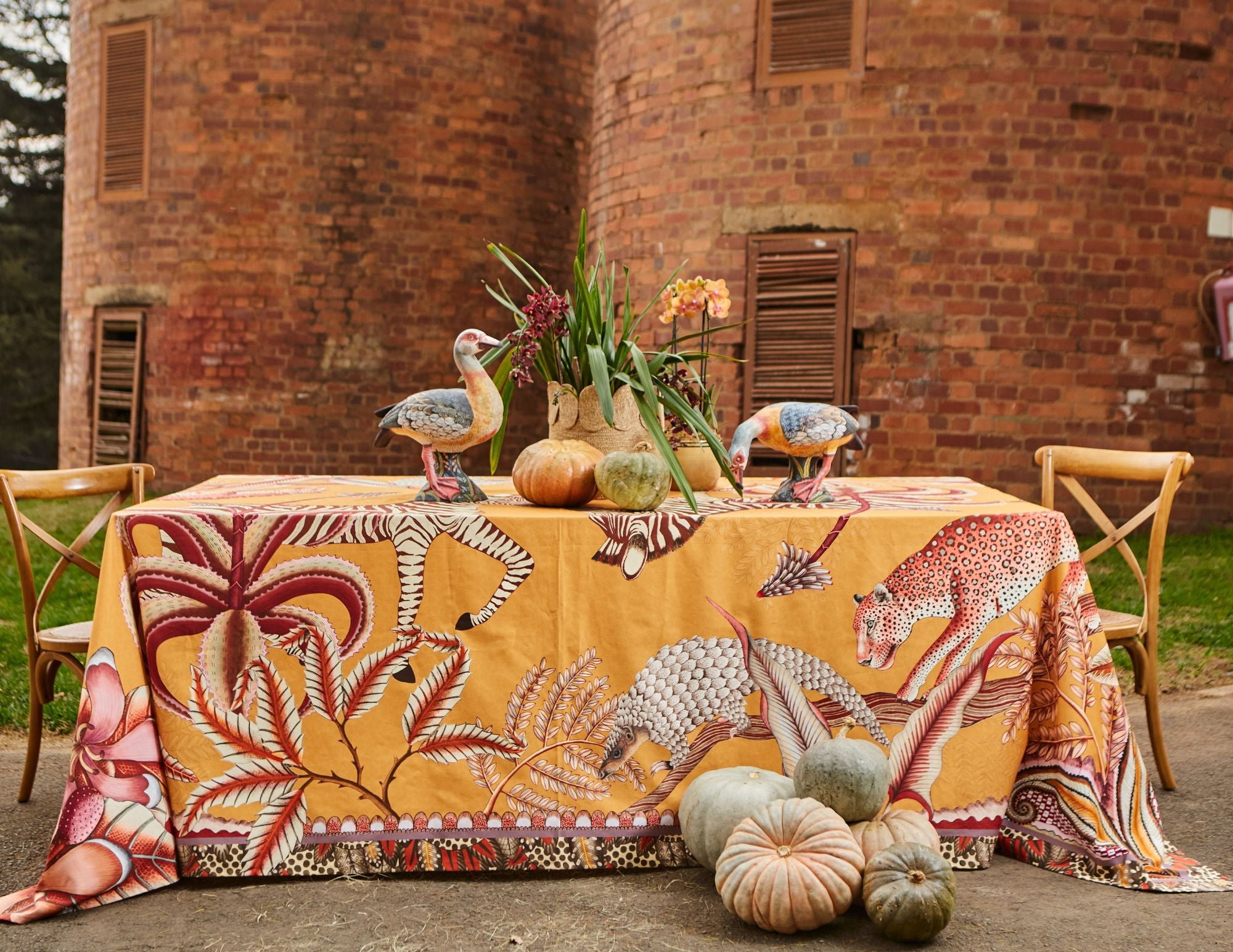 Pangolin Park Tablecloth - Flame