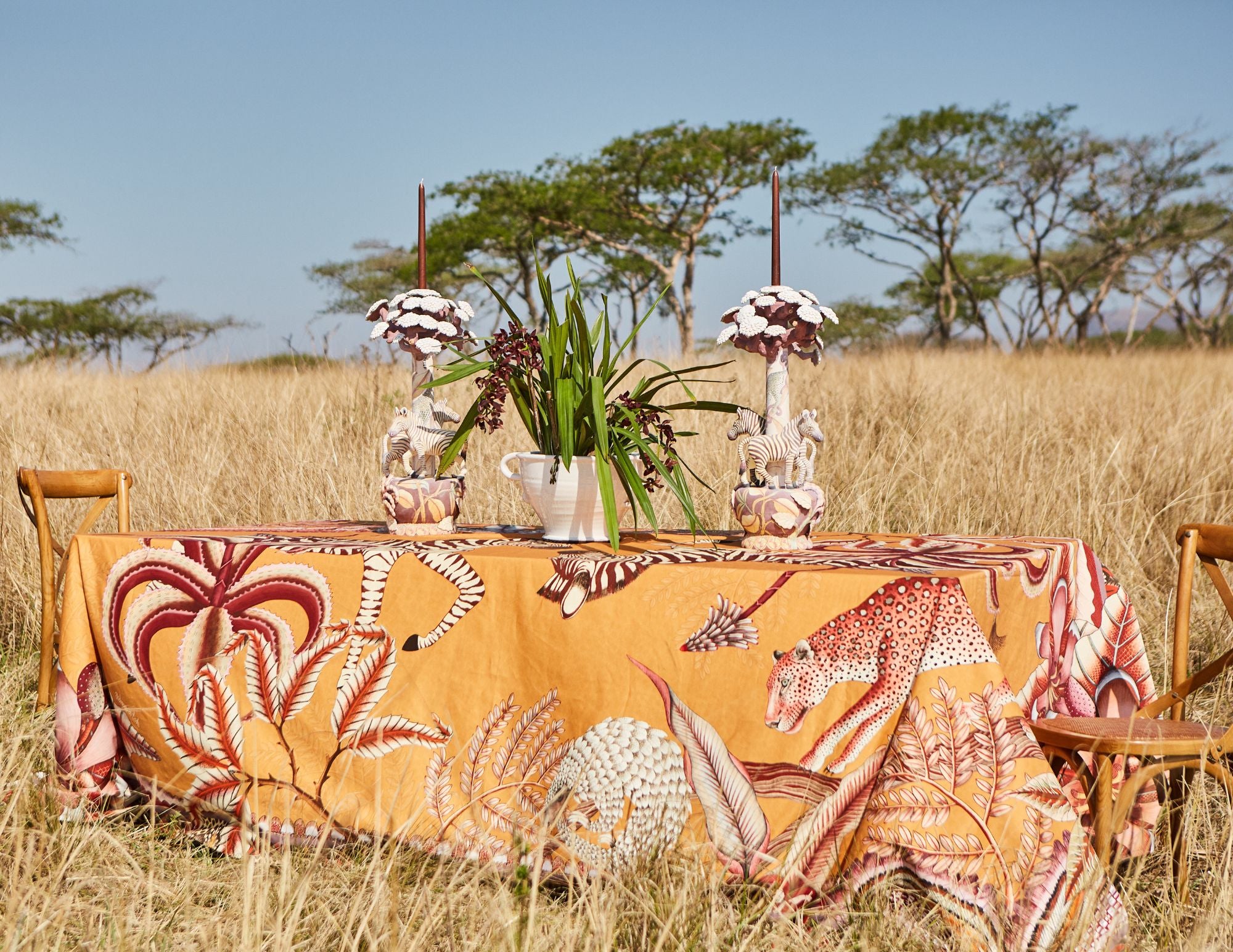 Pangolin Park Tablecloth - Flame