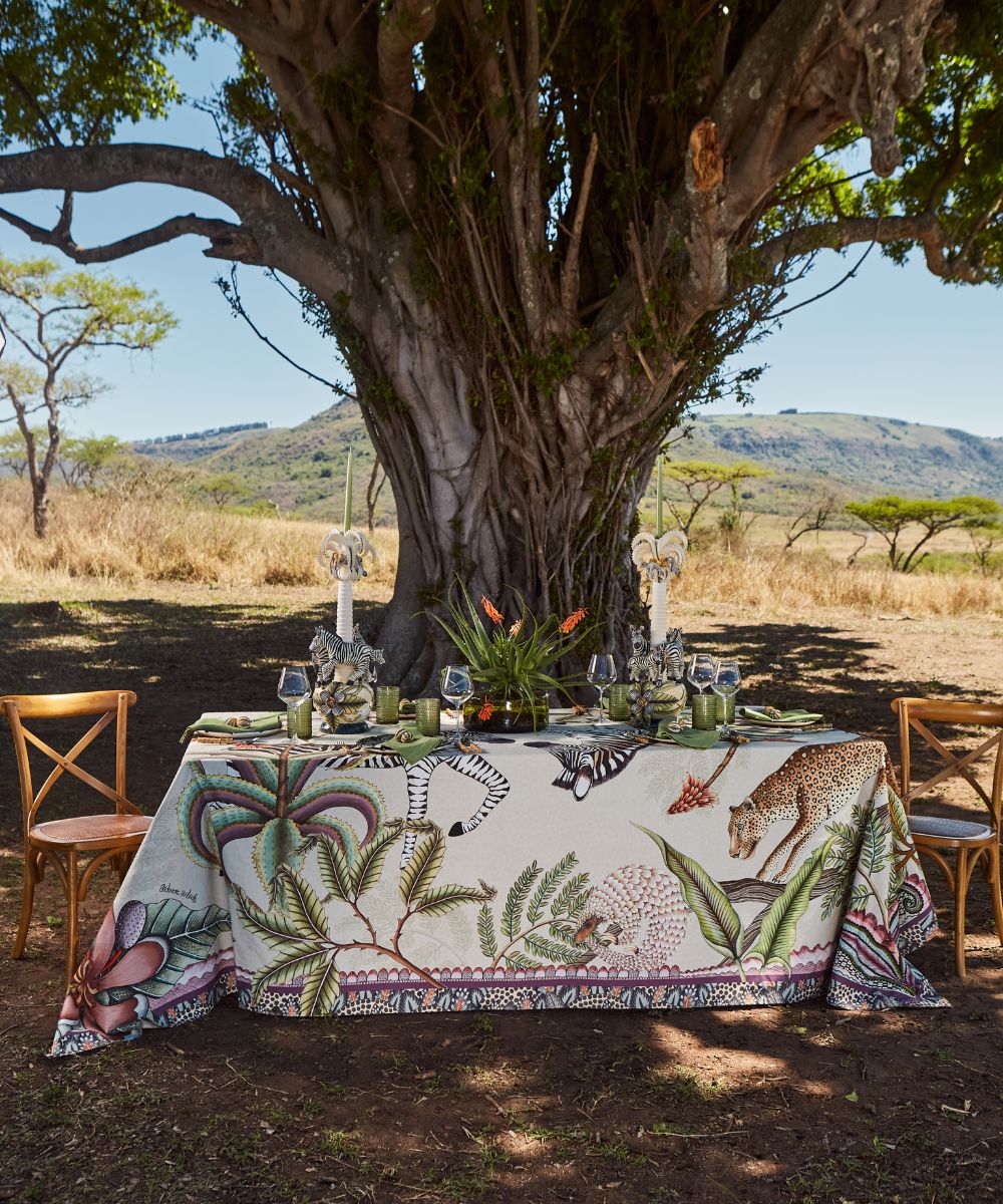 Pangolin Park Tablecloth - Stone